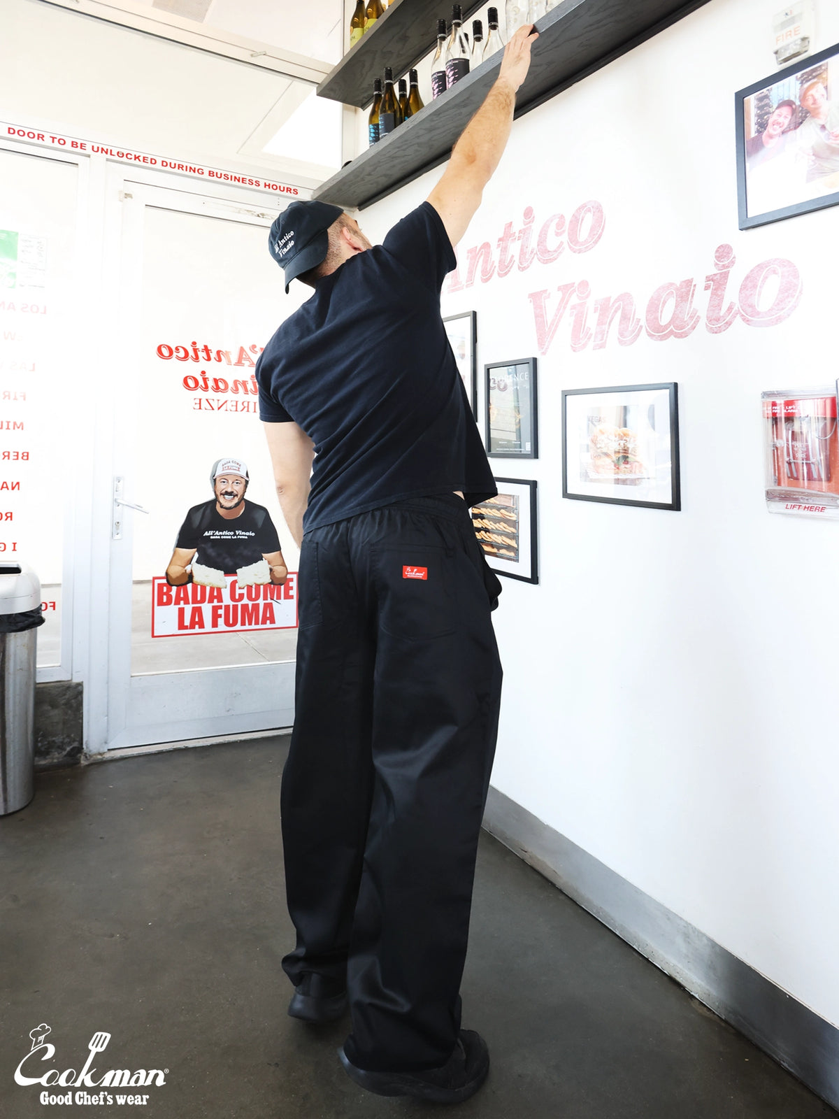 Chef Pants High-Wide - Black
