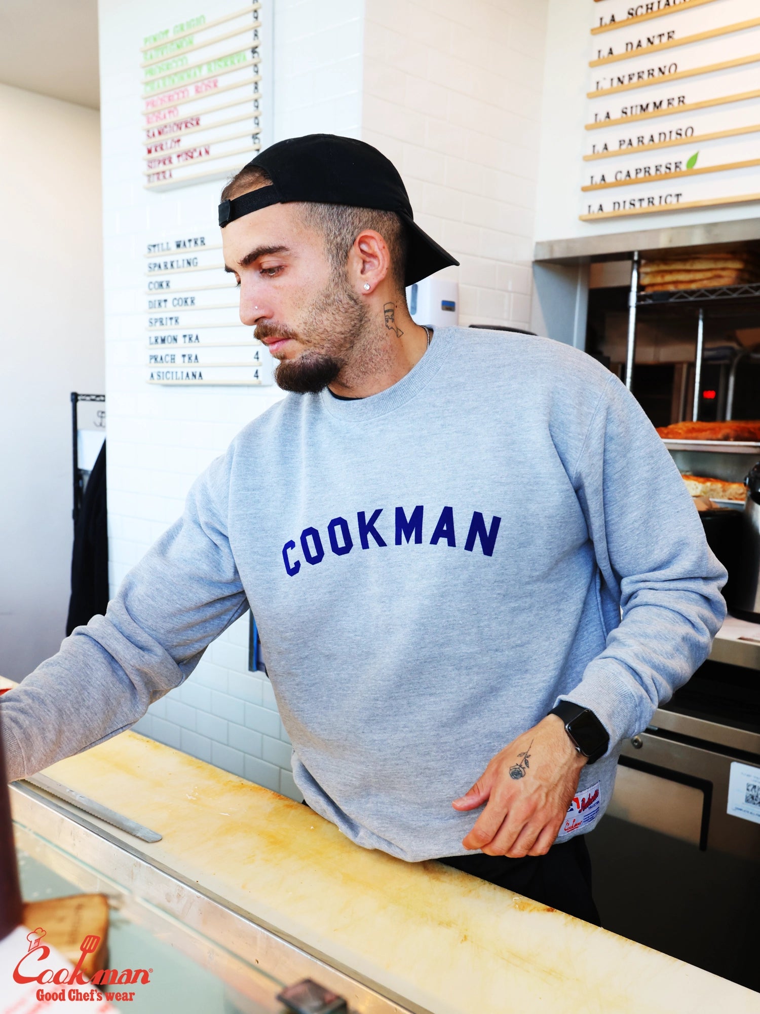 Sweat shirts - Arch Logo : Heather Gray