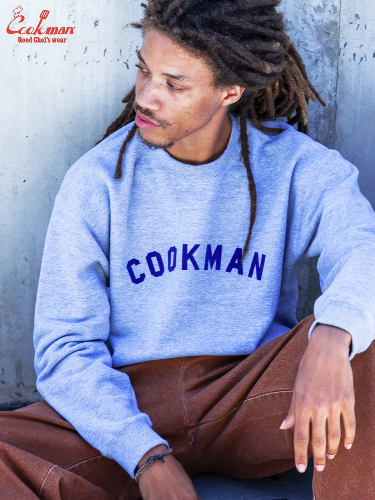 Sweat shirts - Arch Logo : Heather Gray