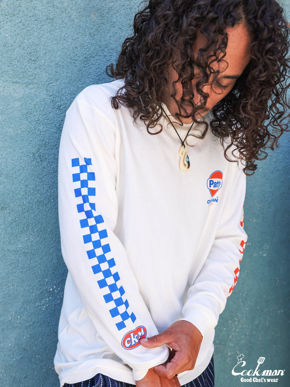 Long Sleeve Tees - Race : Off White
