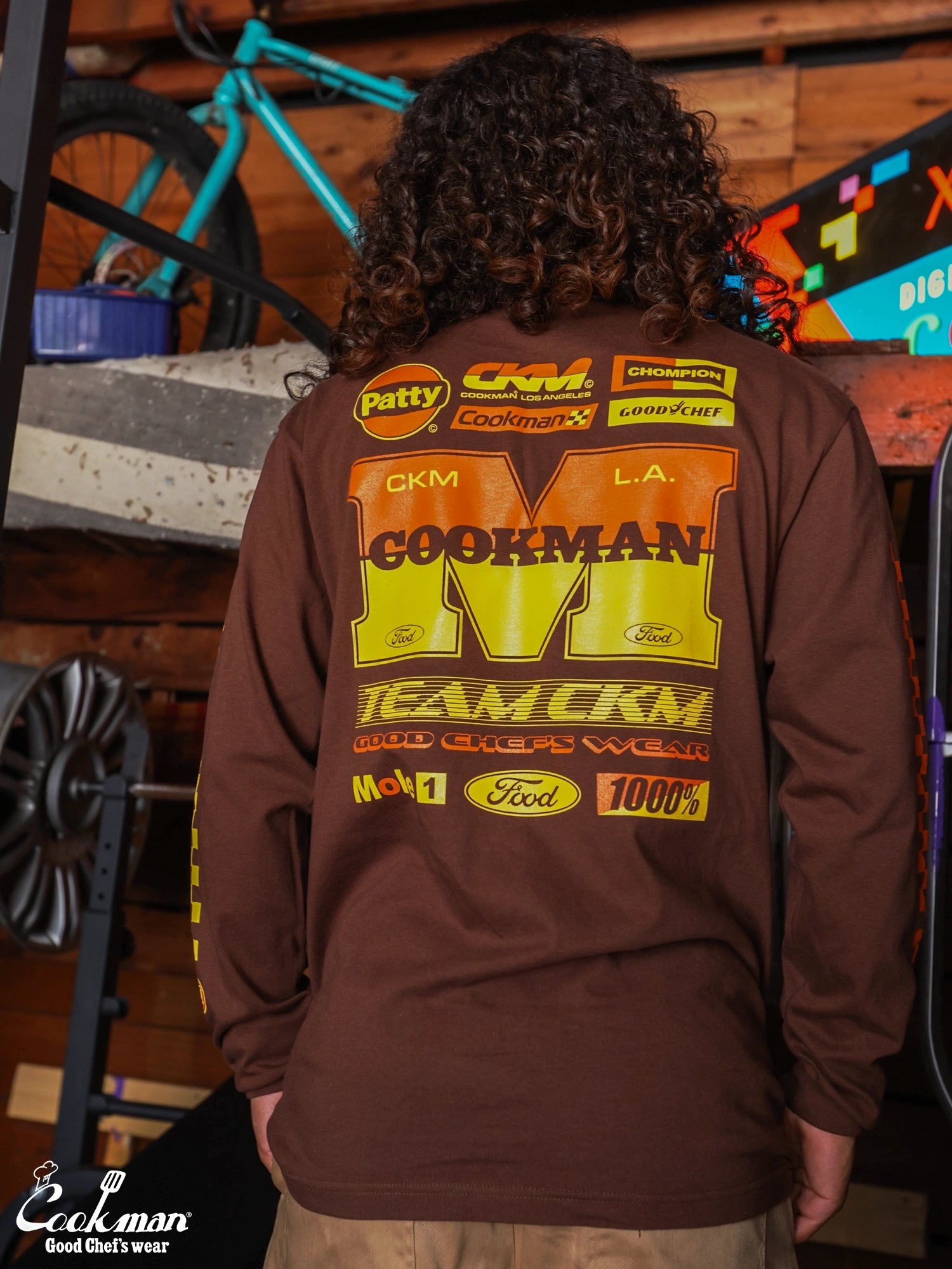 Long Sleeve Tees - Race : Dark Brown