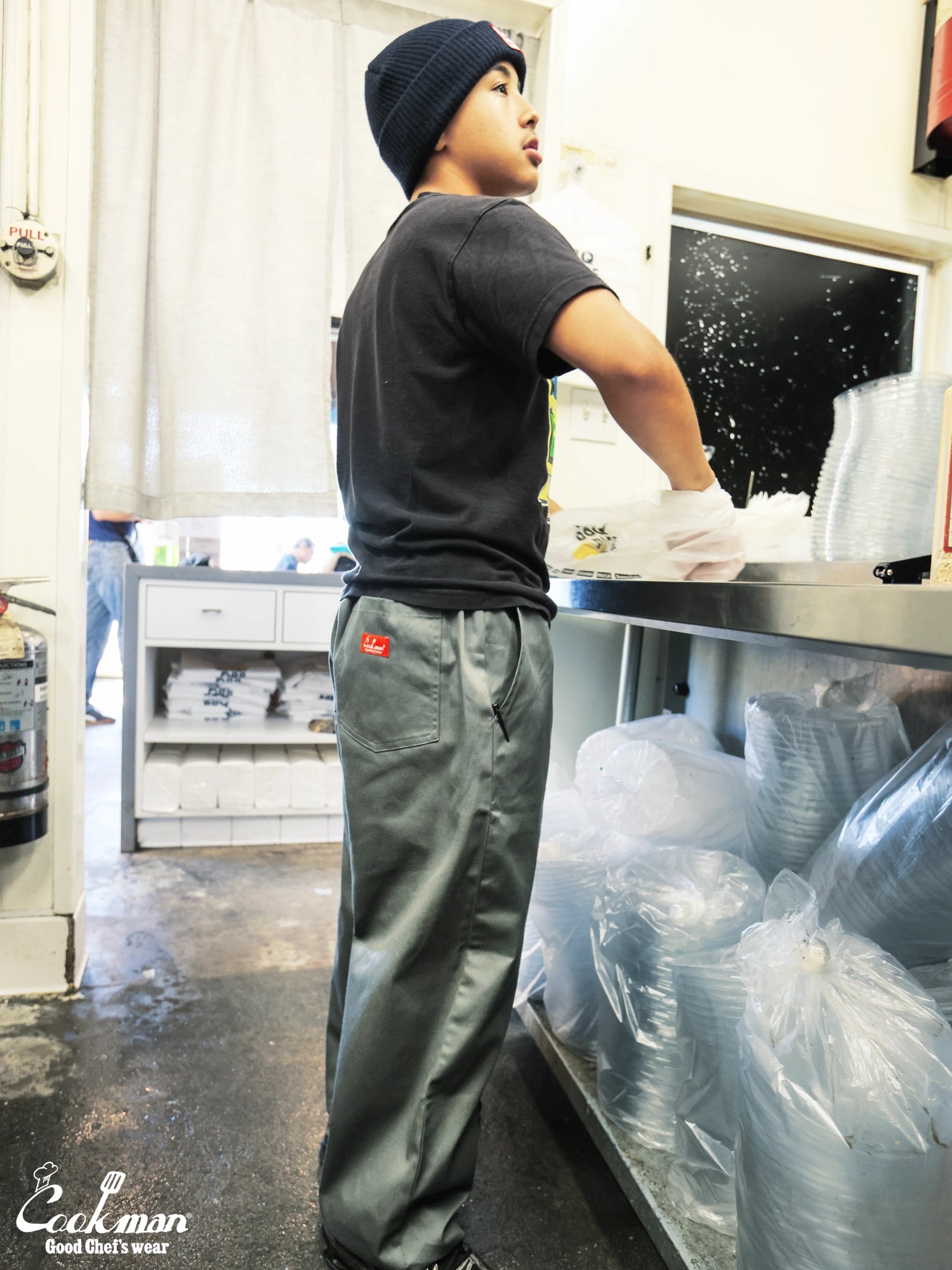 Chef Pants High-Wide - Charcoal Gray