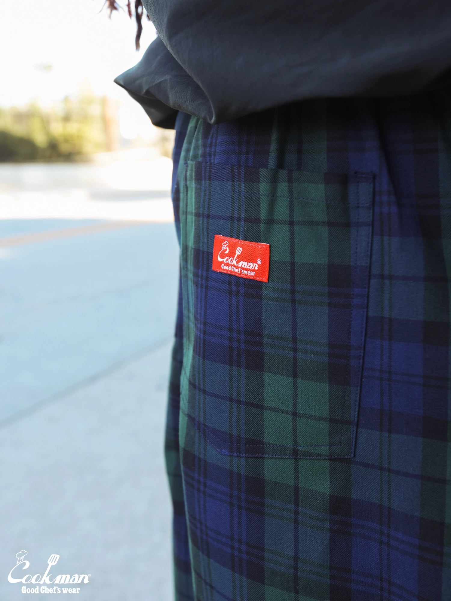 Chef Pants High-Wide - Black Watch Plaid