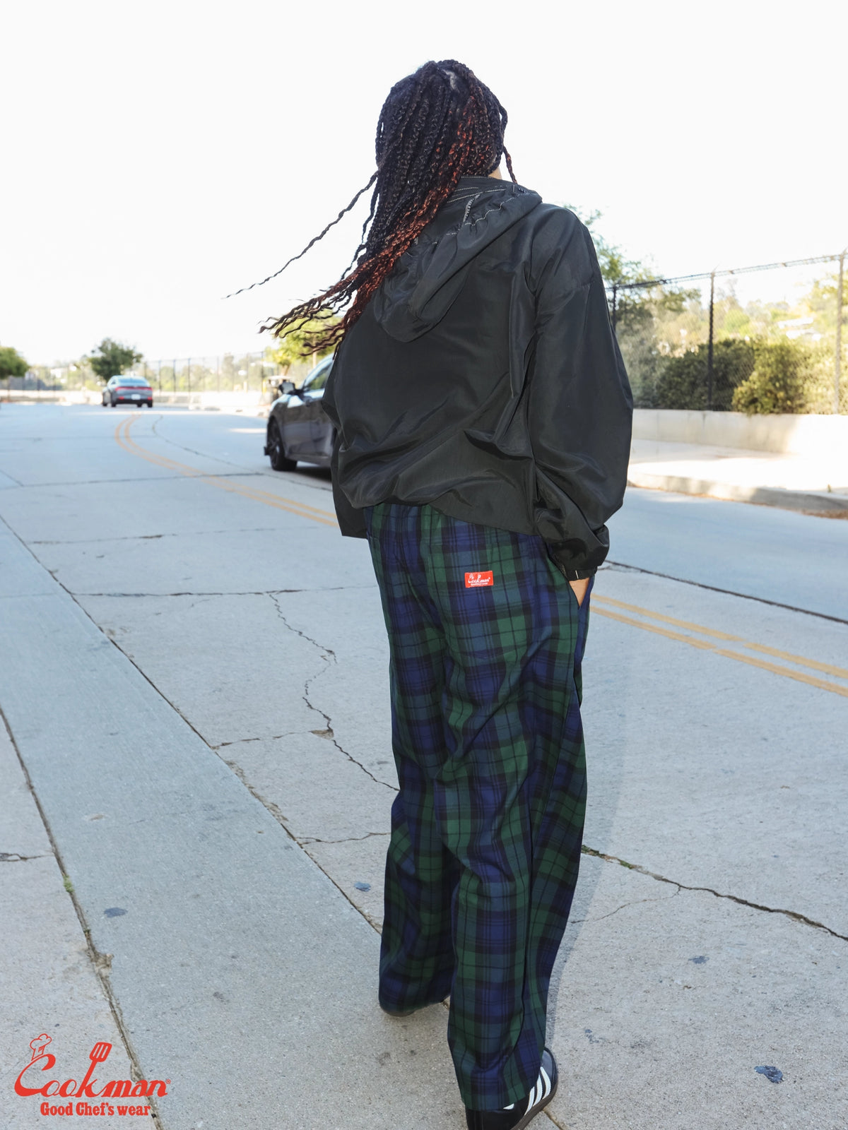 Chef Pants High-Wide - Black Watch Plaid