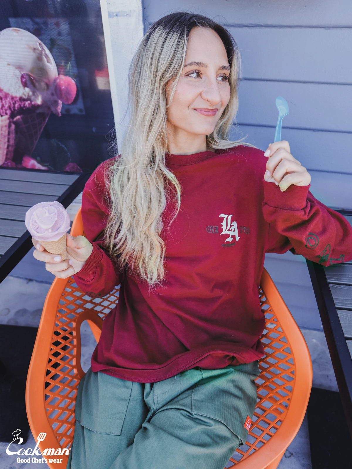 Long Sleeve Tees - Gelato : Wine