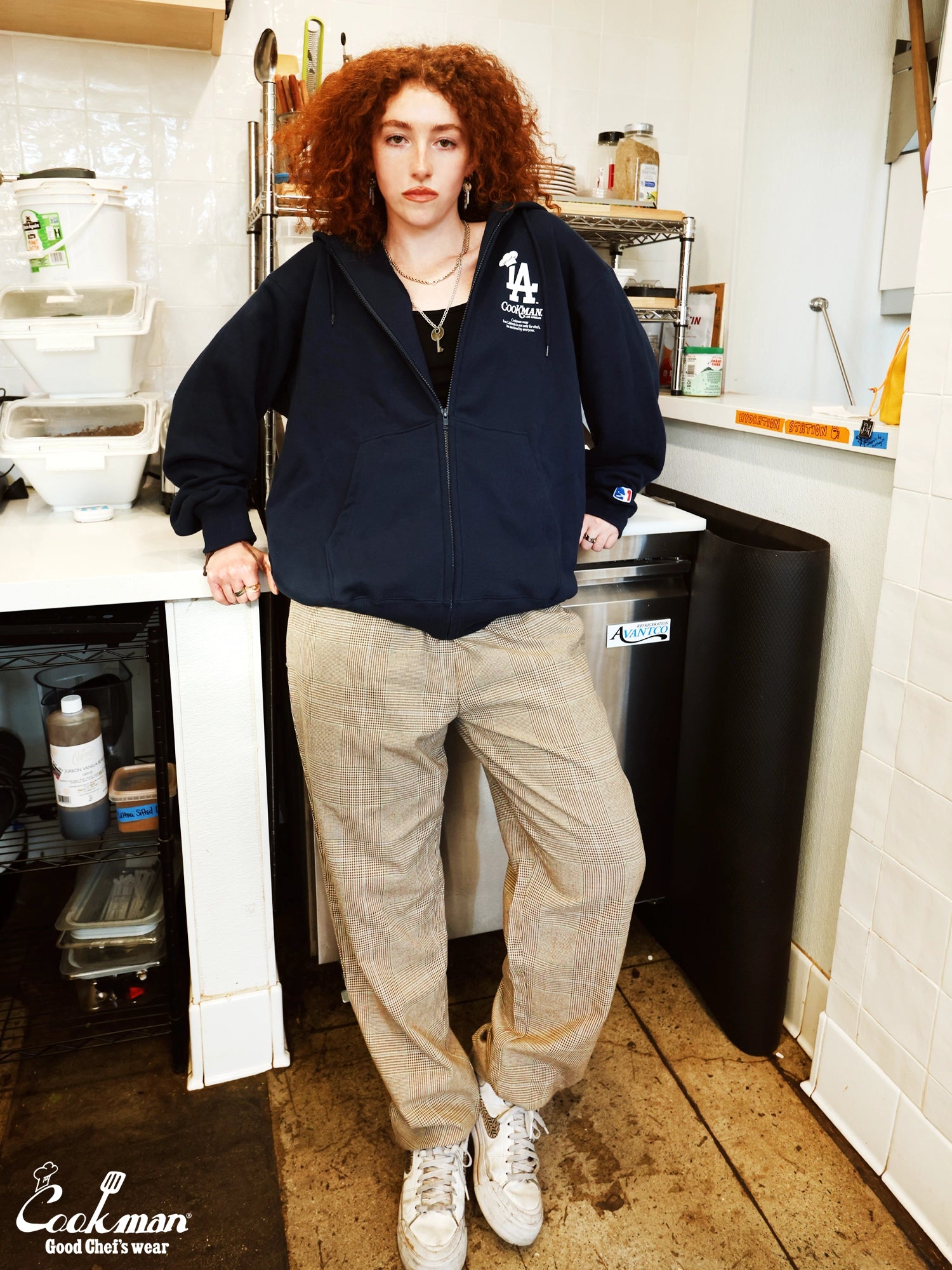 Chef Pants - Glen Check : Brown