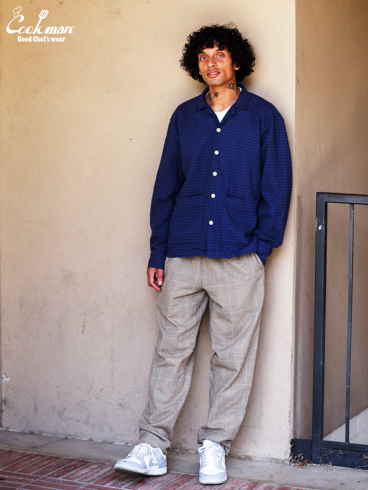 Chef Pants - Glen Check : Brown