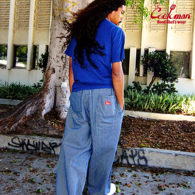 Cookman Wide Chef Pants - Hickory : Navy