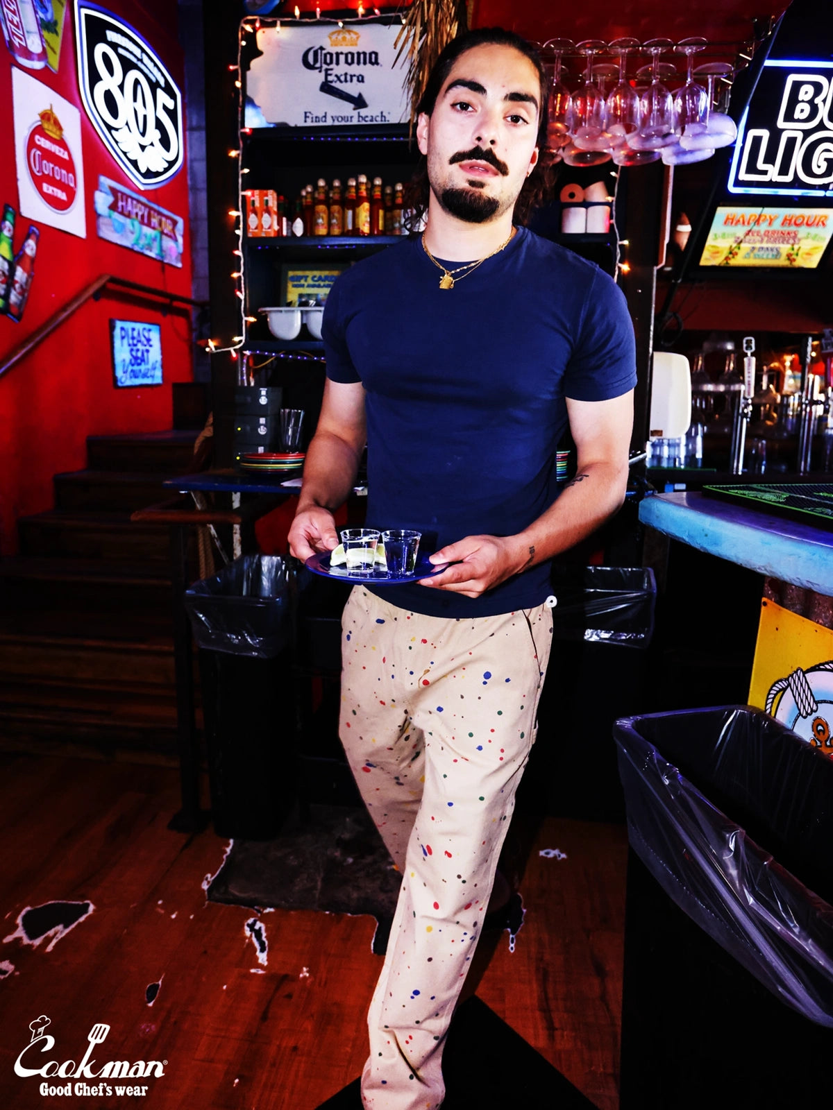 Carpenter's Pants : Washed duck canvas -  Sauce Splash