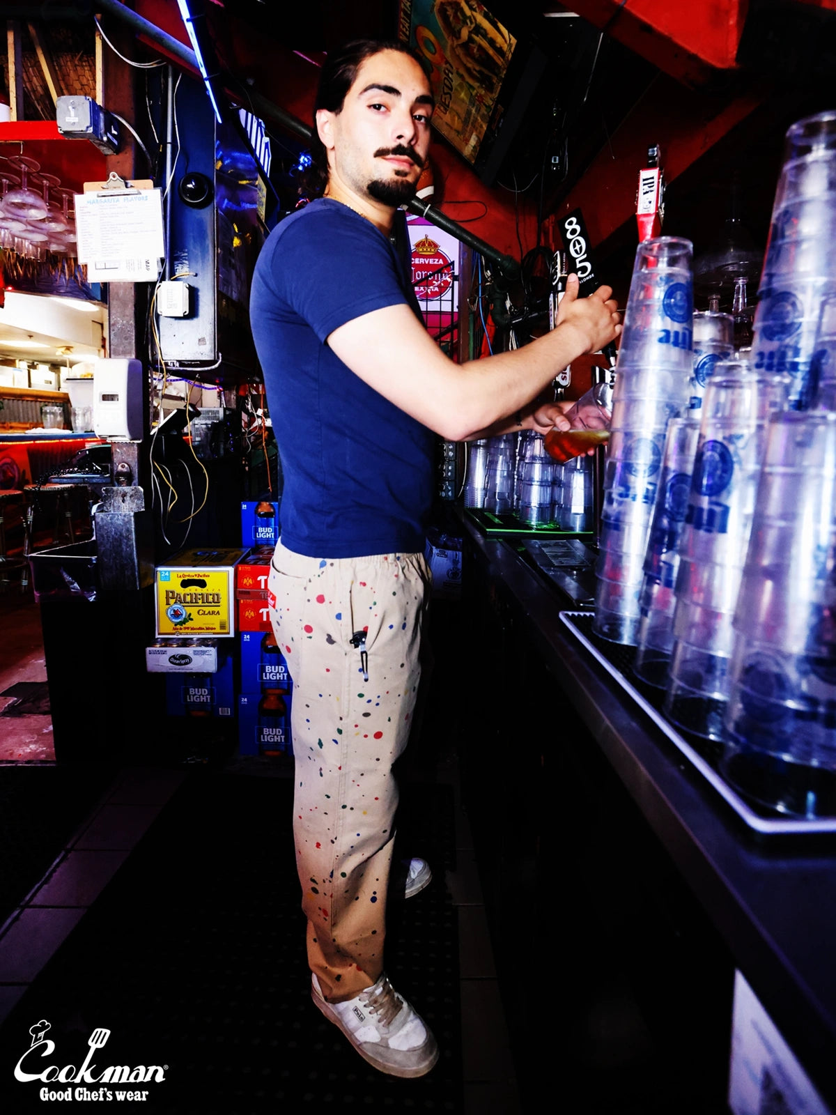 Carpenter's Pants : Washed duck canvas -  Sauce Splash