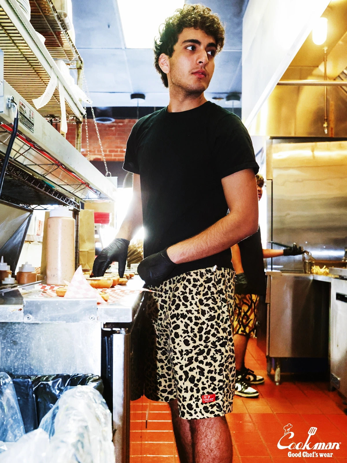 Chef Short Pants Light - Leopard : Beige