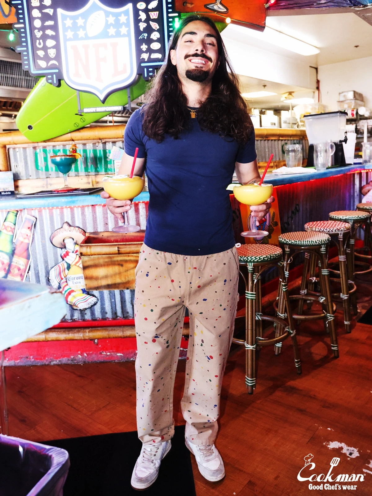 Carpenter's Pants : Washed duck canvas -  Sauce Splash