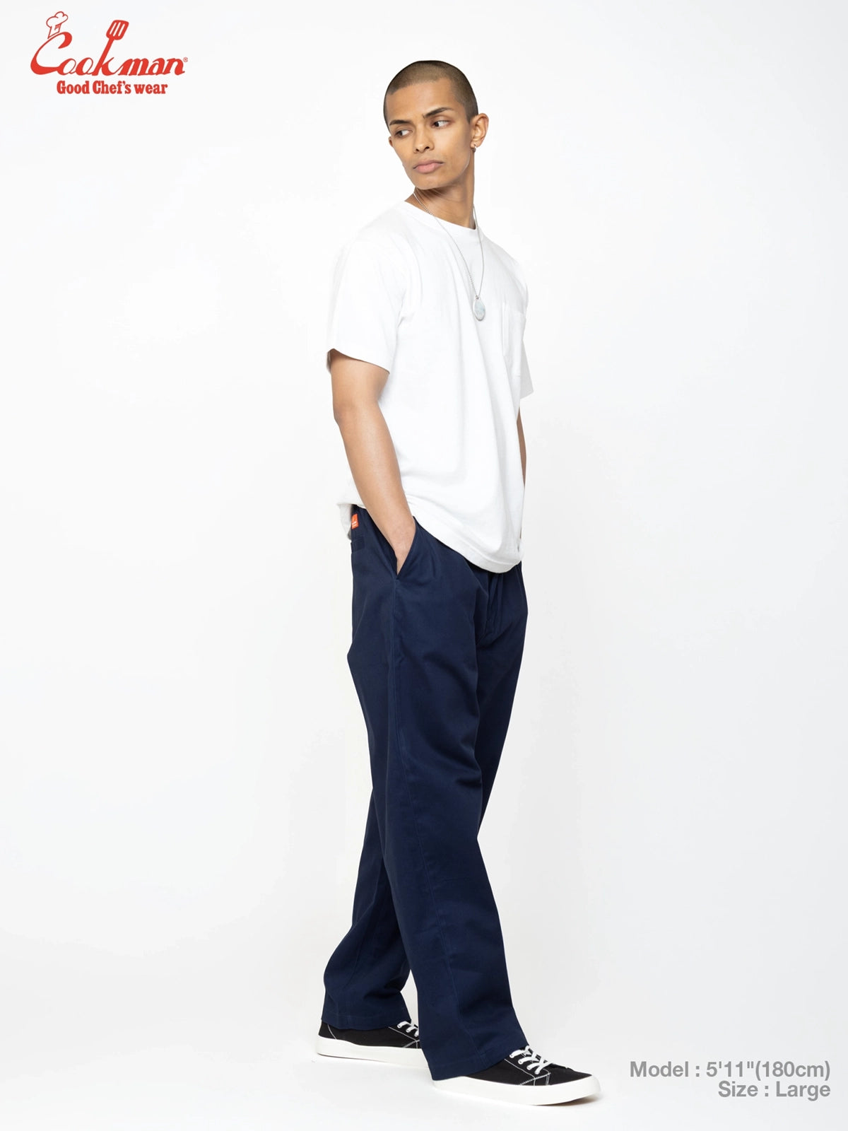 Heritage Wide Pants Heavy Twill - Navy