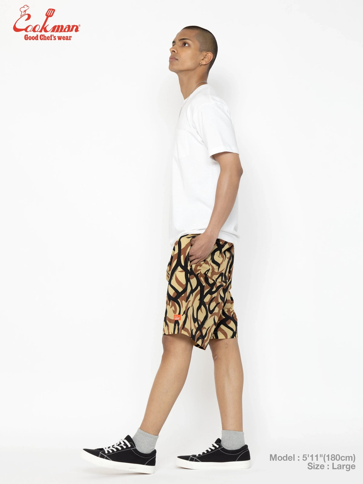 Chef Short Pants Light - Tribal Camo : Beige