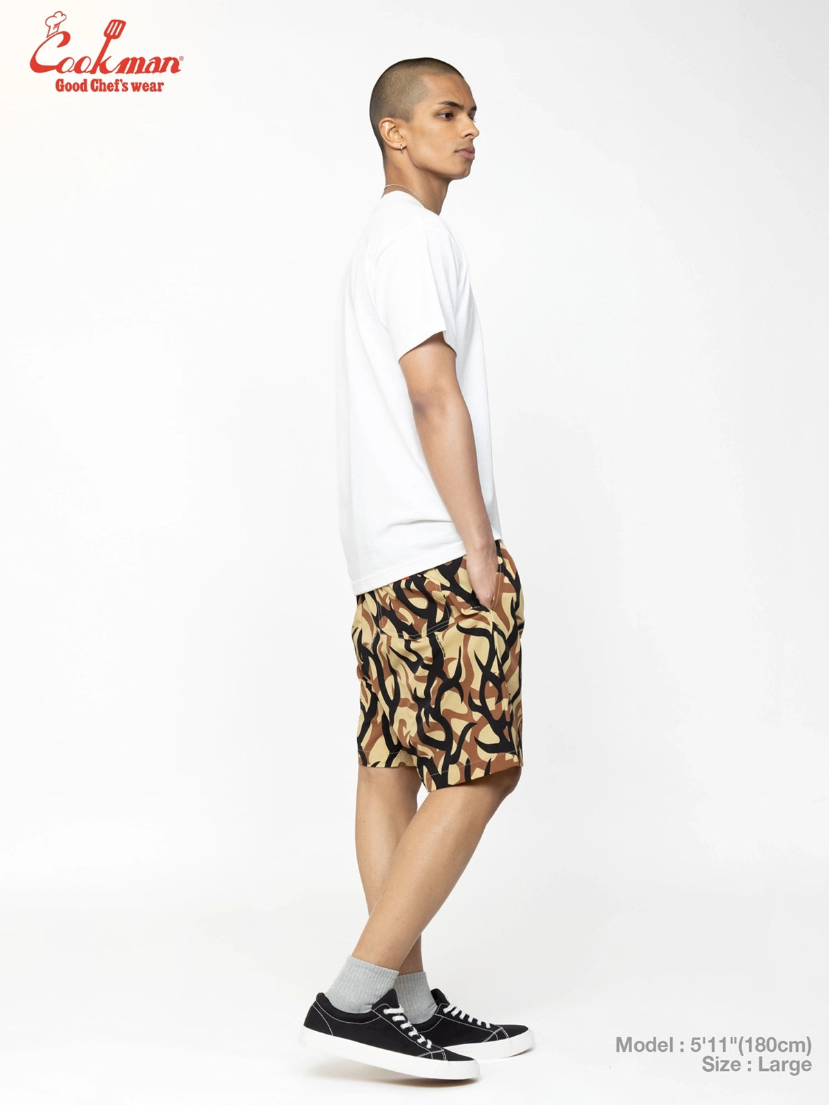 Chef Short Pants Light - Tribal Camo : Beige