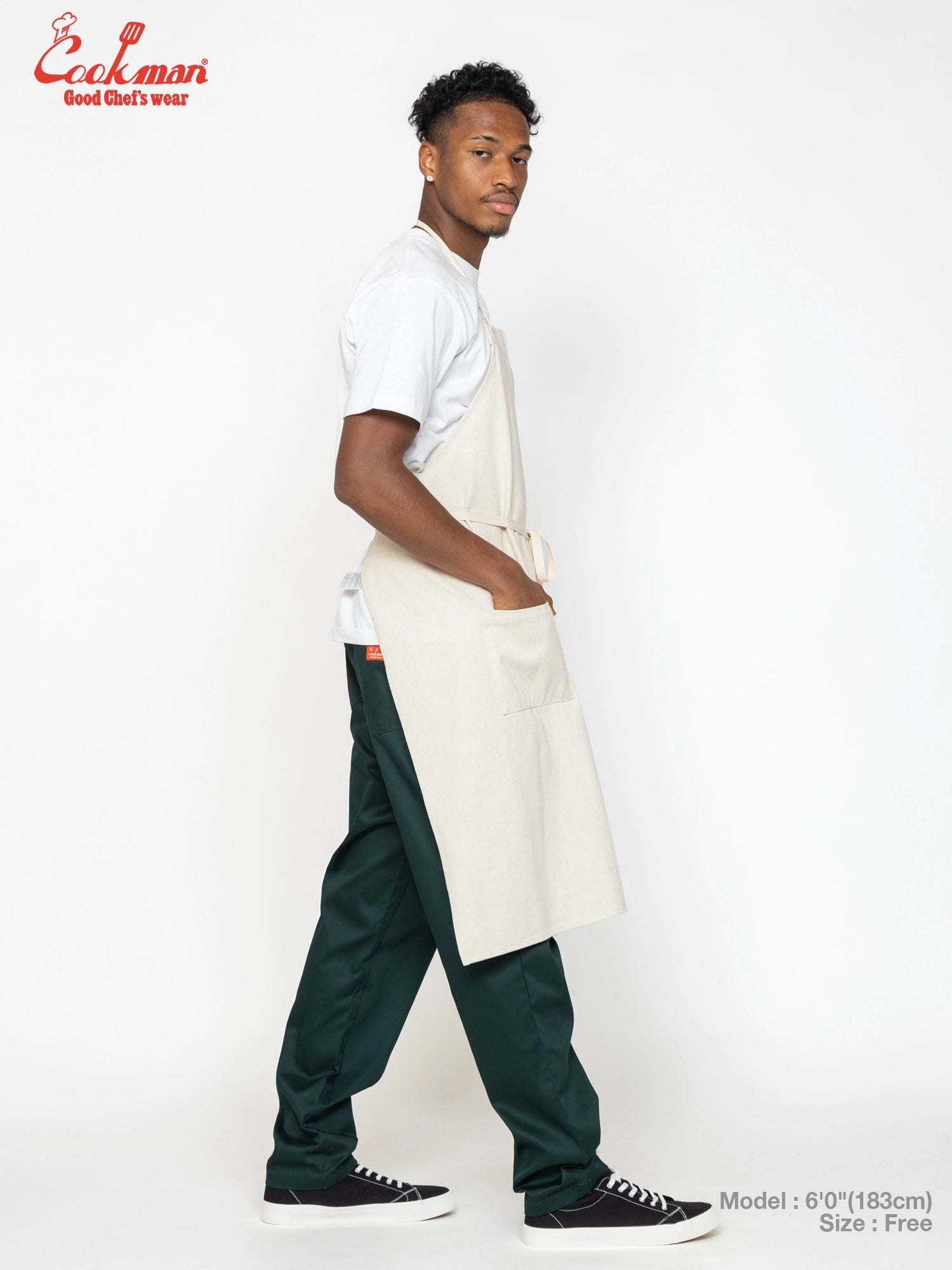 Long Apron - Denim : Natural