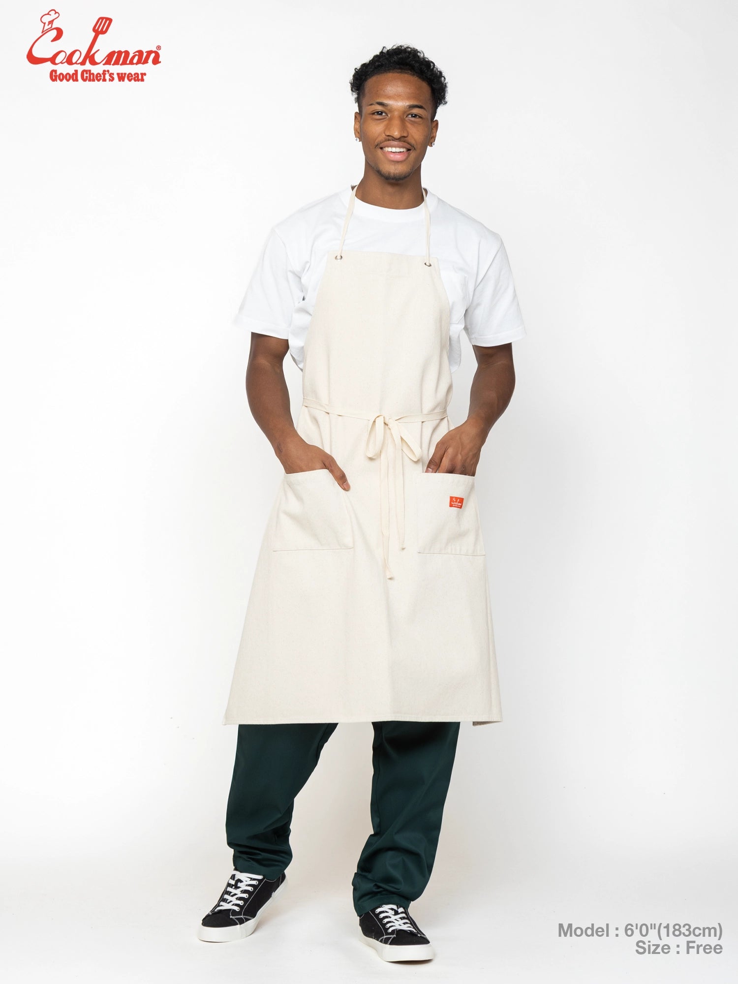 Long Apron - Denim : Natural