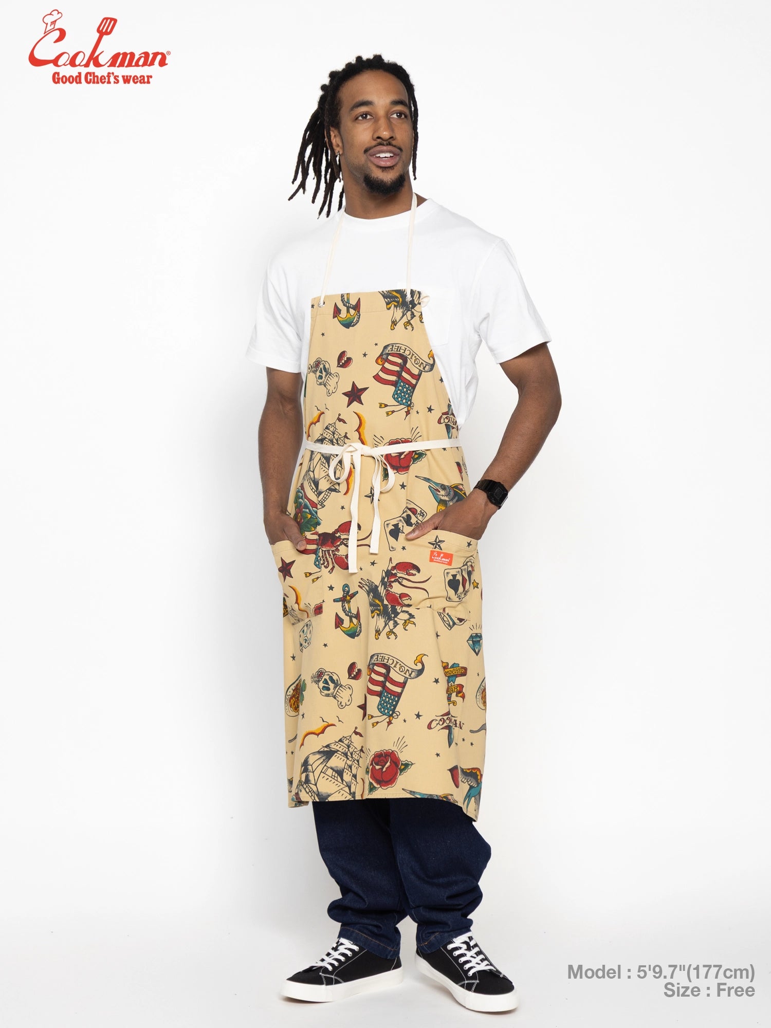 Long Apron - Old Tattoo : Beige