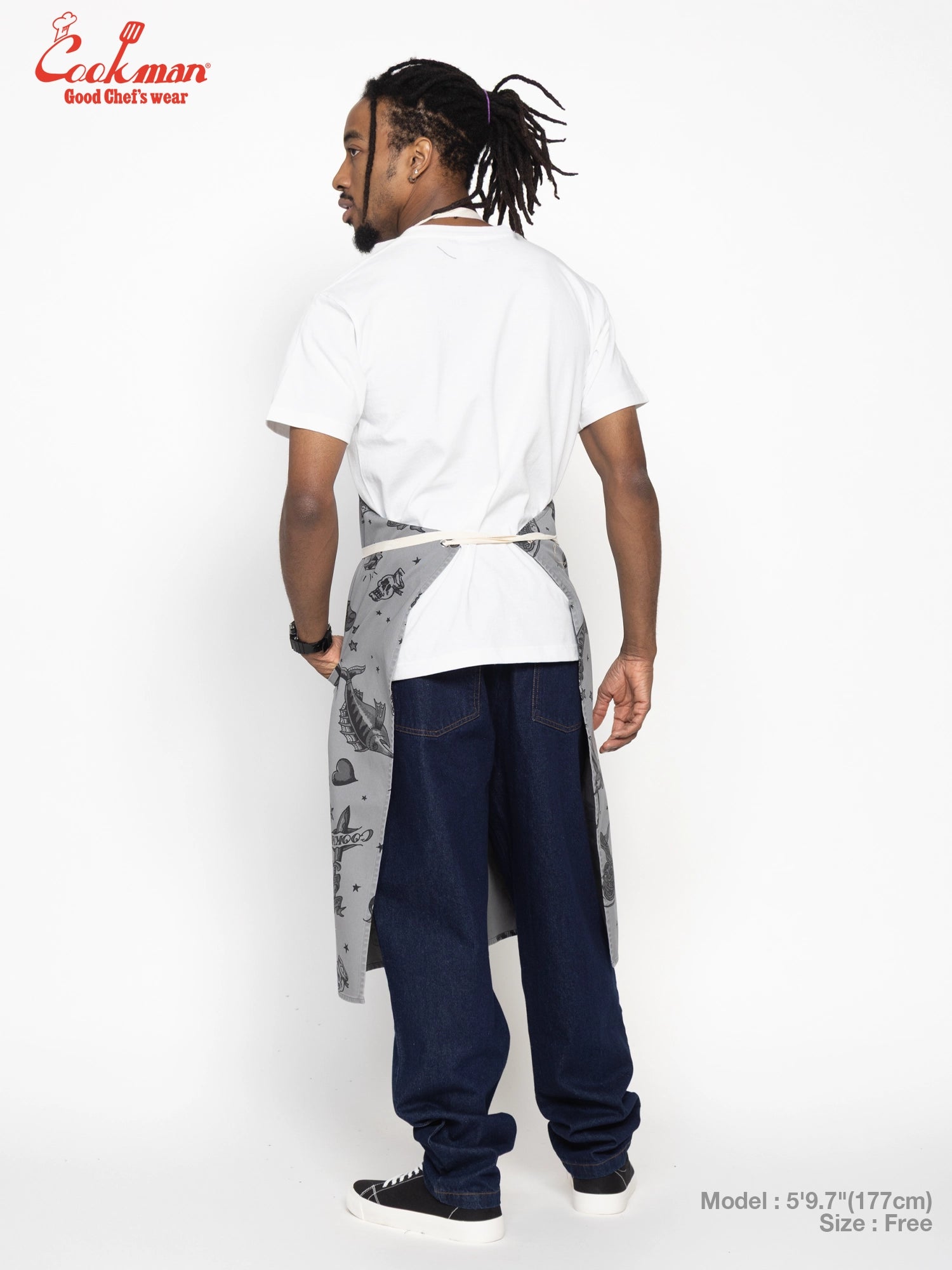 Long Apron - Old Tattoo : Gray