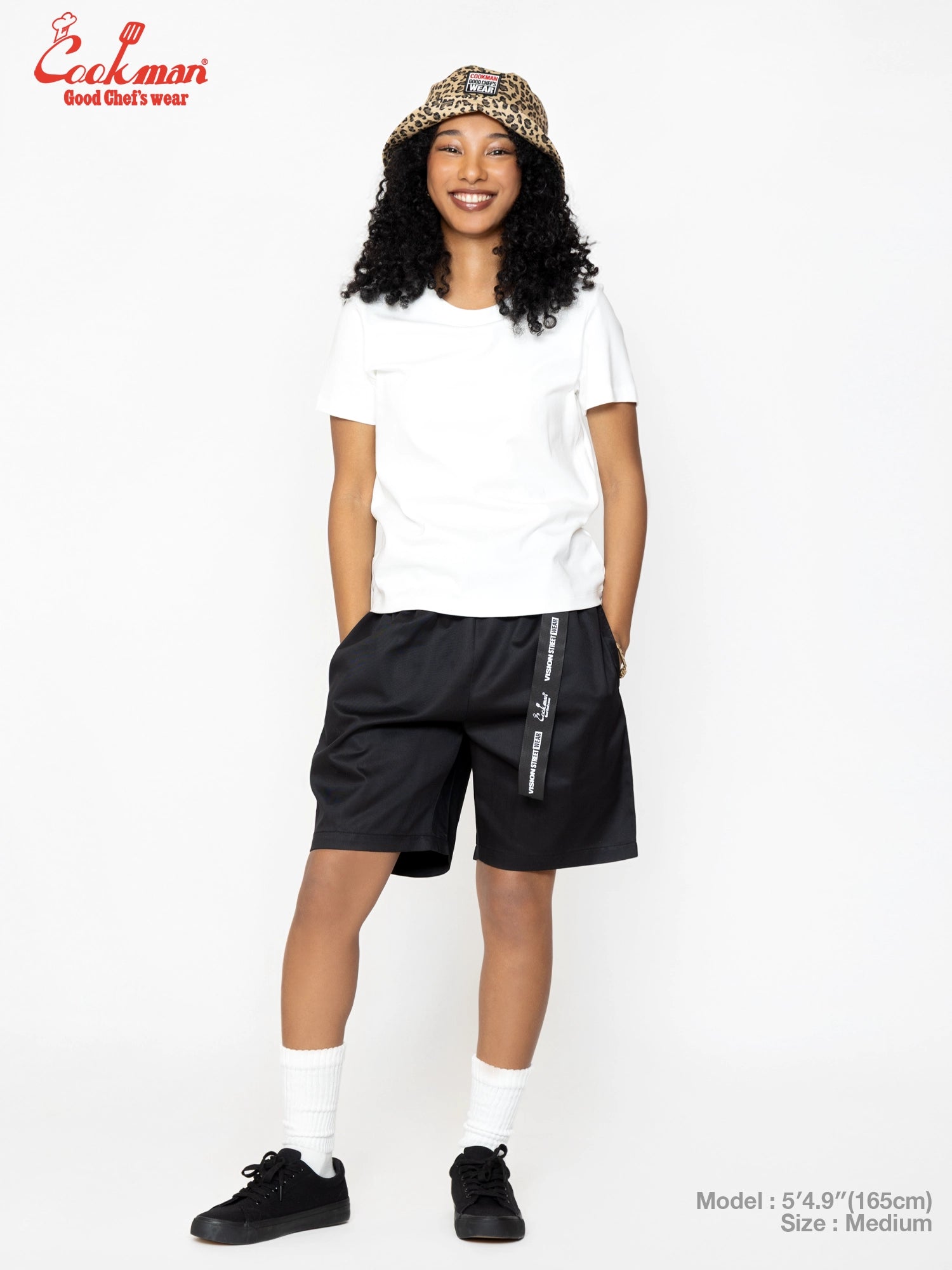 Chef Pants Short Black Belt  - Vision : Black