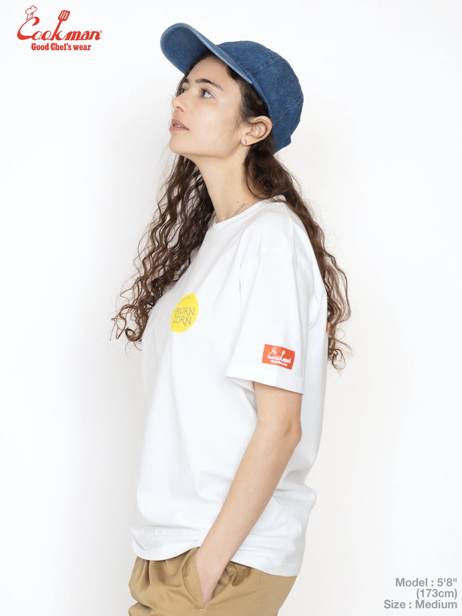 Tees - BjornQorn Popped by The Sun : White