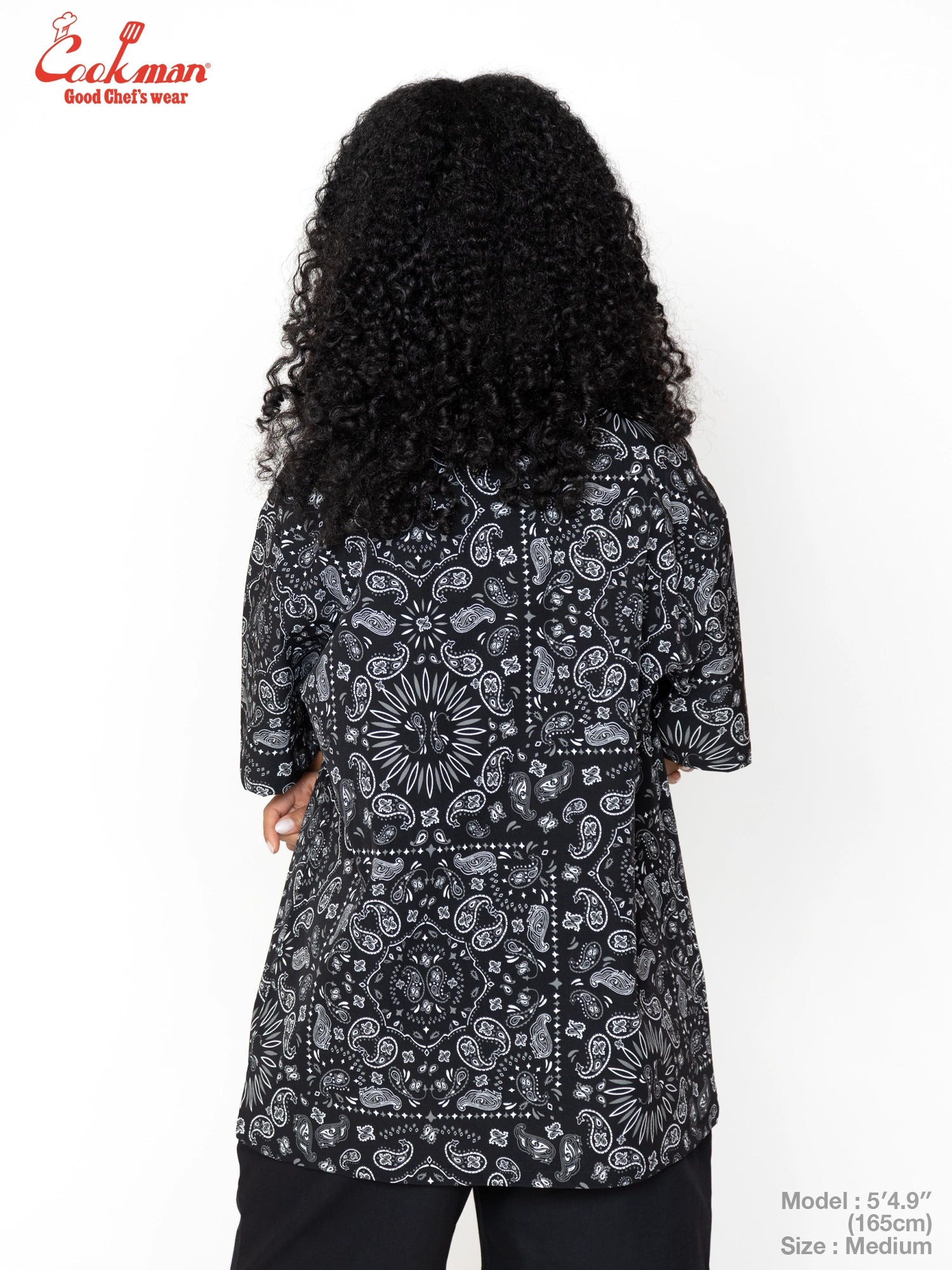 Work Shirts Short Sleeve Light -  Paisley : Black