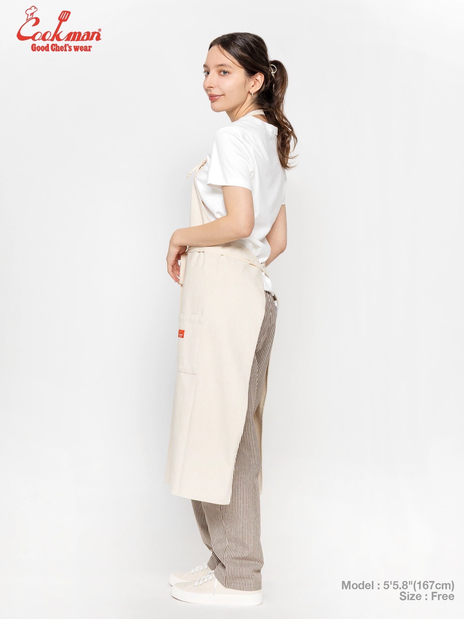 Long Apron - Denim : Natural