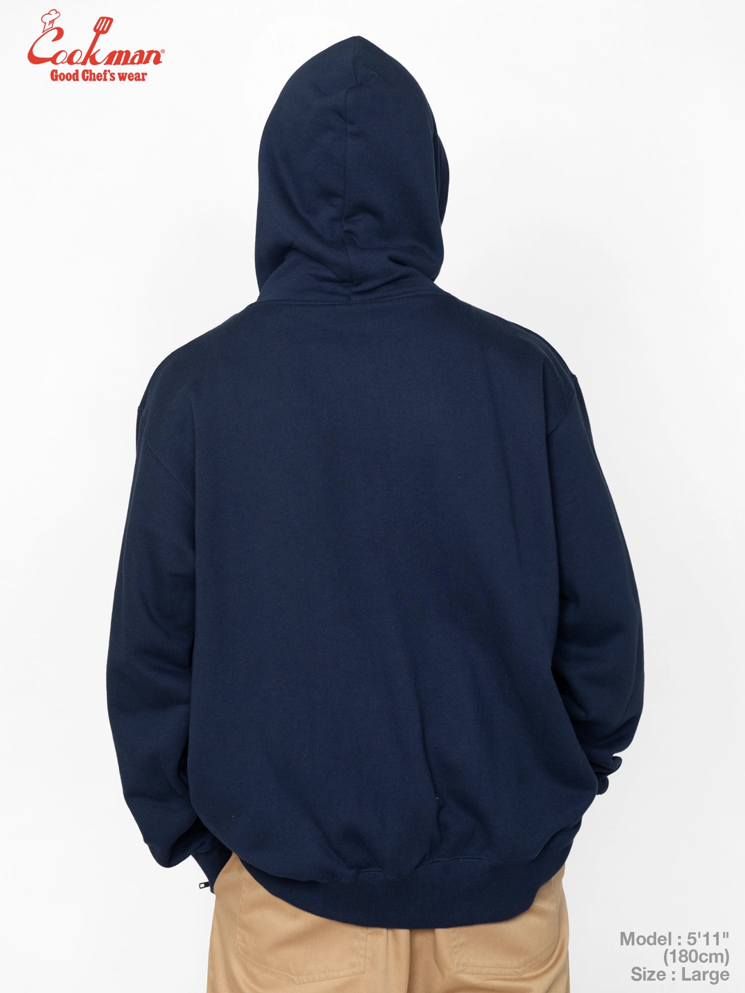 Zip-up Hoodie - Chef Hat LA : Navy