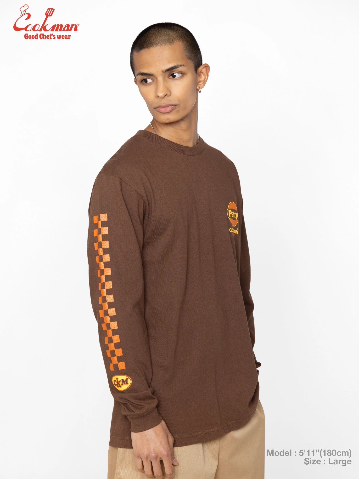 Long Sleeve Tees - Race : Dark Brown