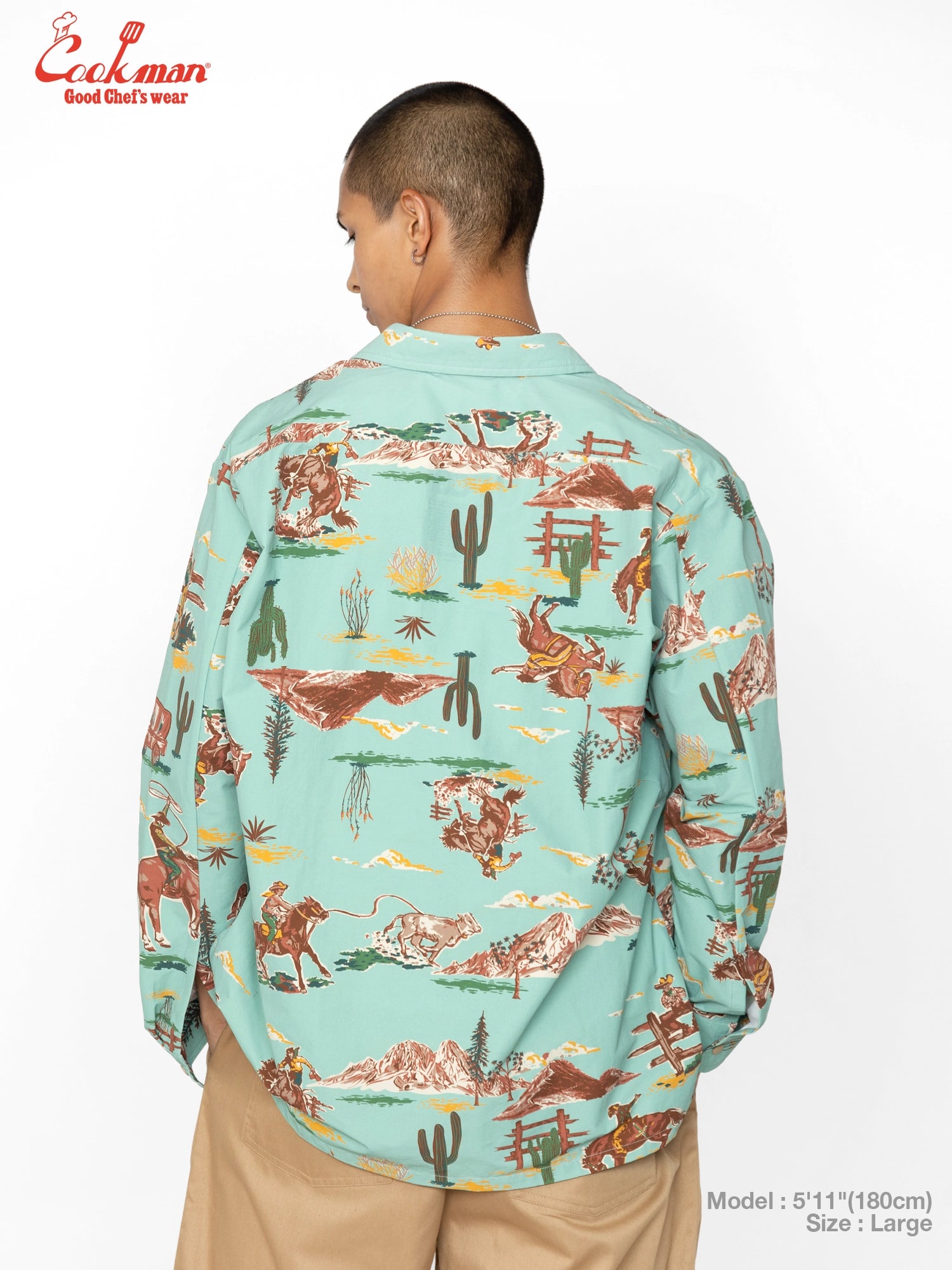 Work Shirts Long Sleeve - Western : Light Blue