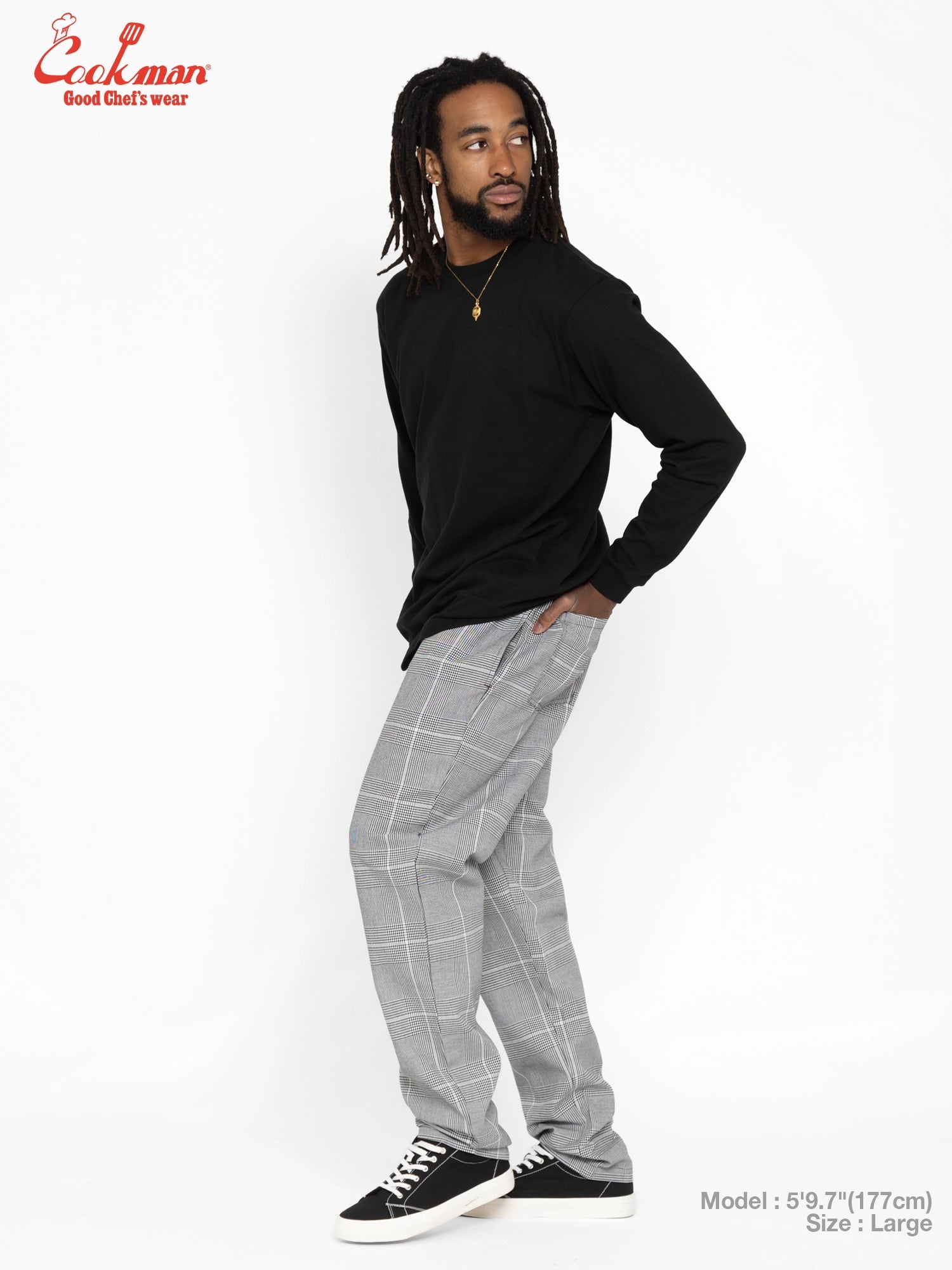 Chef Pants - Glen Check : Black