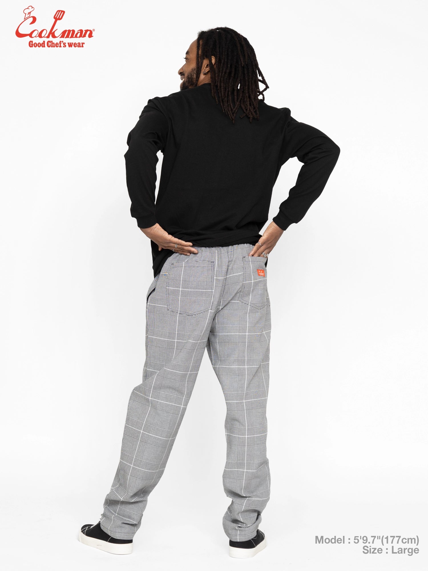 Chef Pants - Glen Check : Black