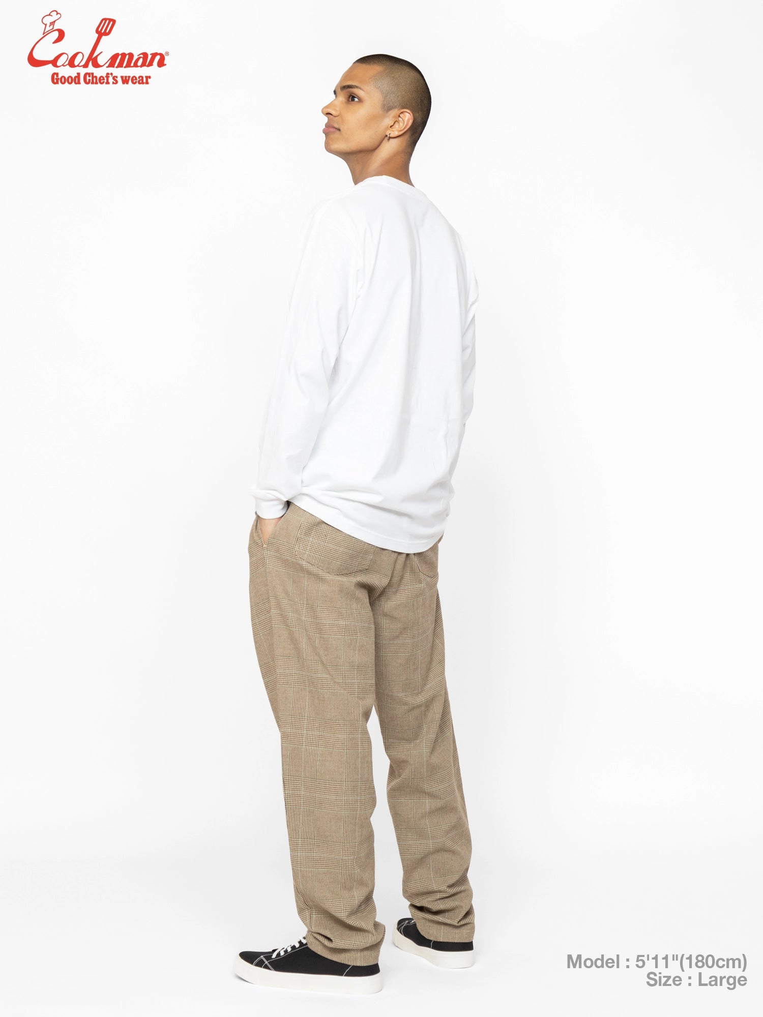 Chef Pants - Glen Check : Brown