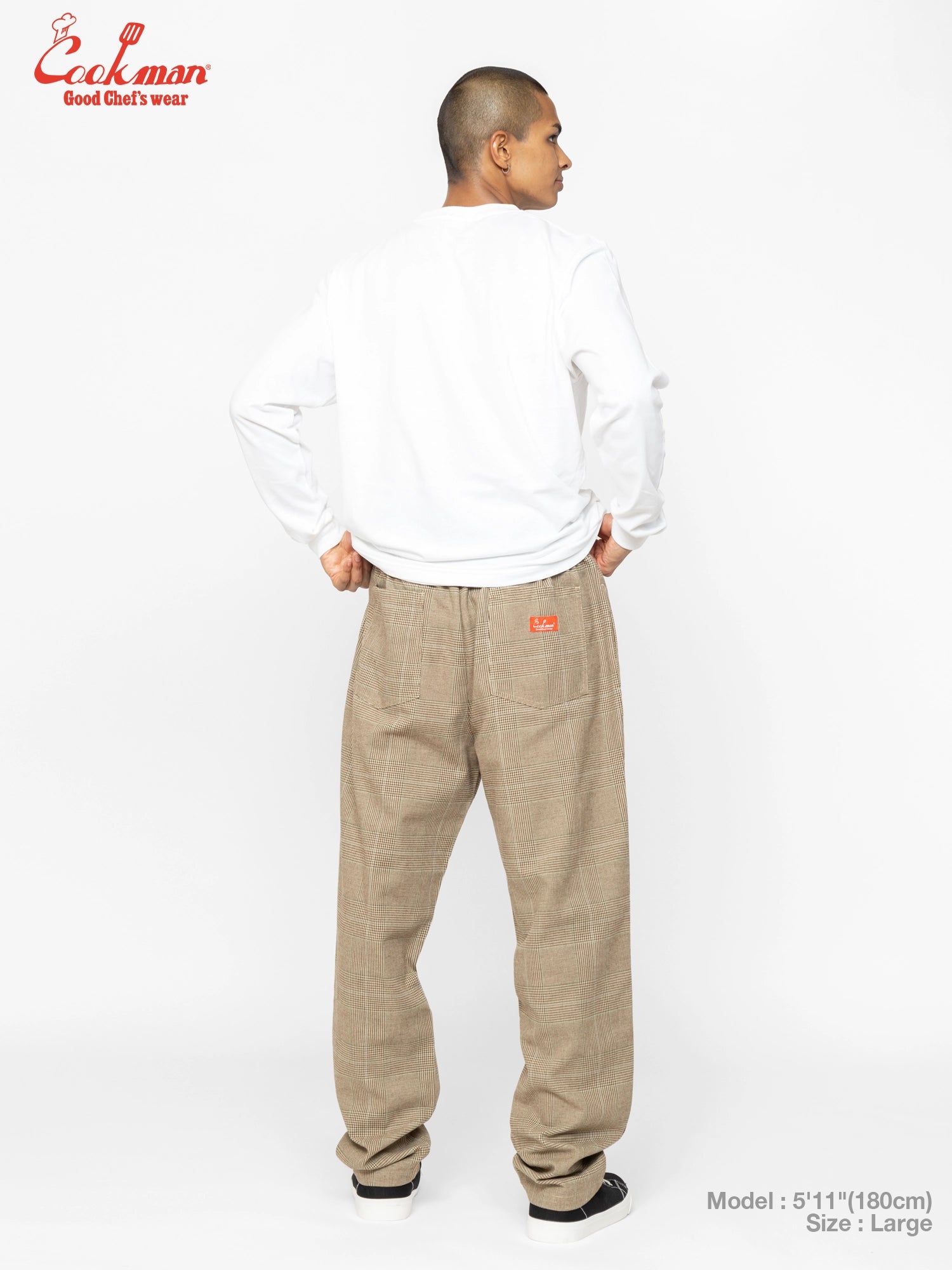 Chef Pants - Glen Check : Brown