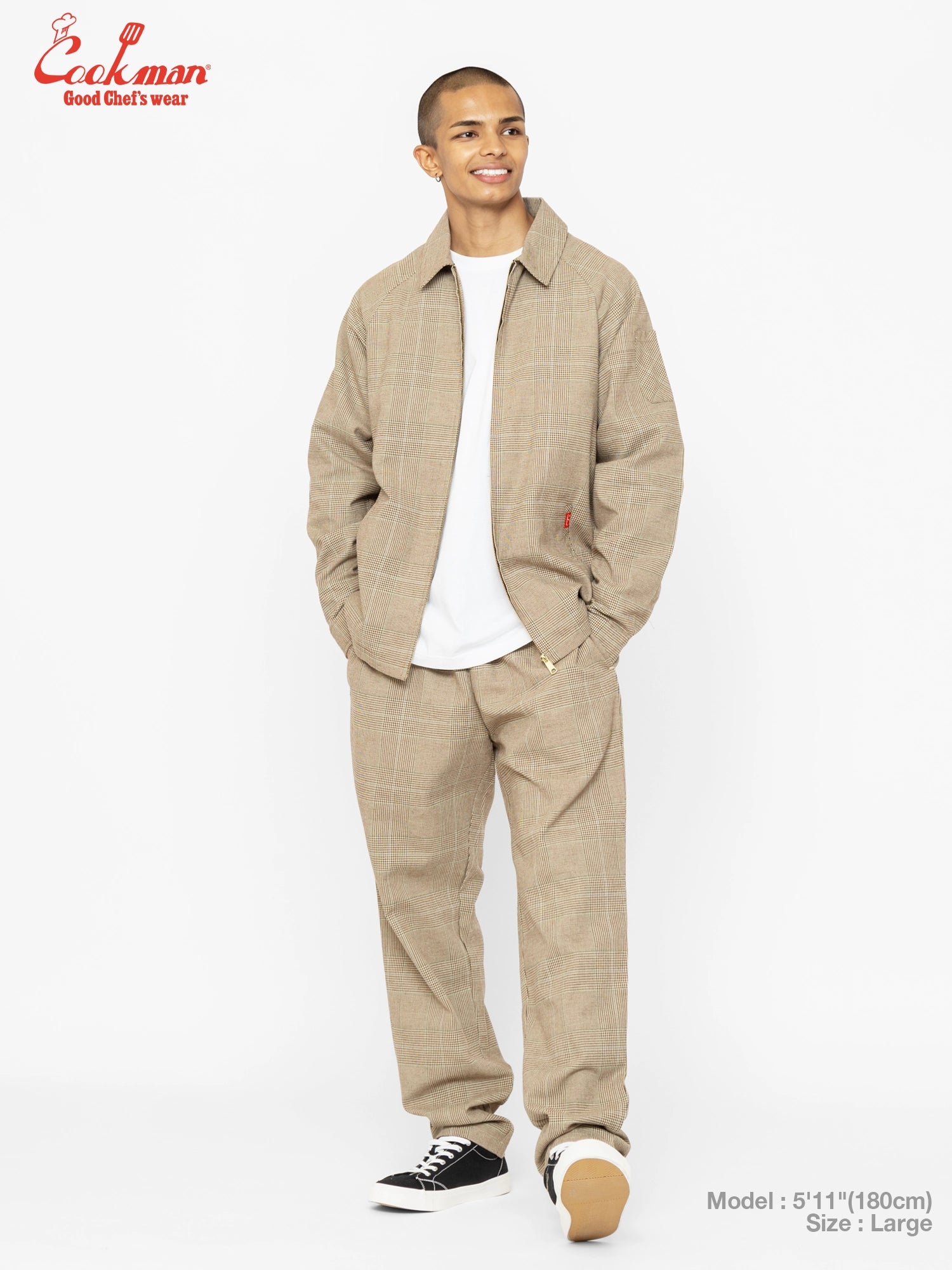Chef Pants - Glen Check : Brown