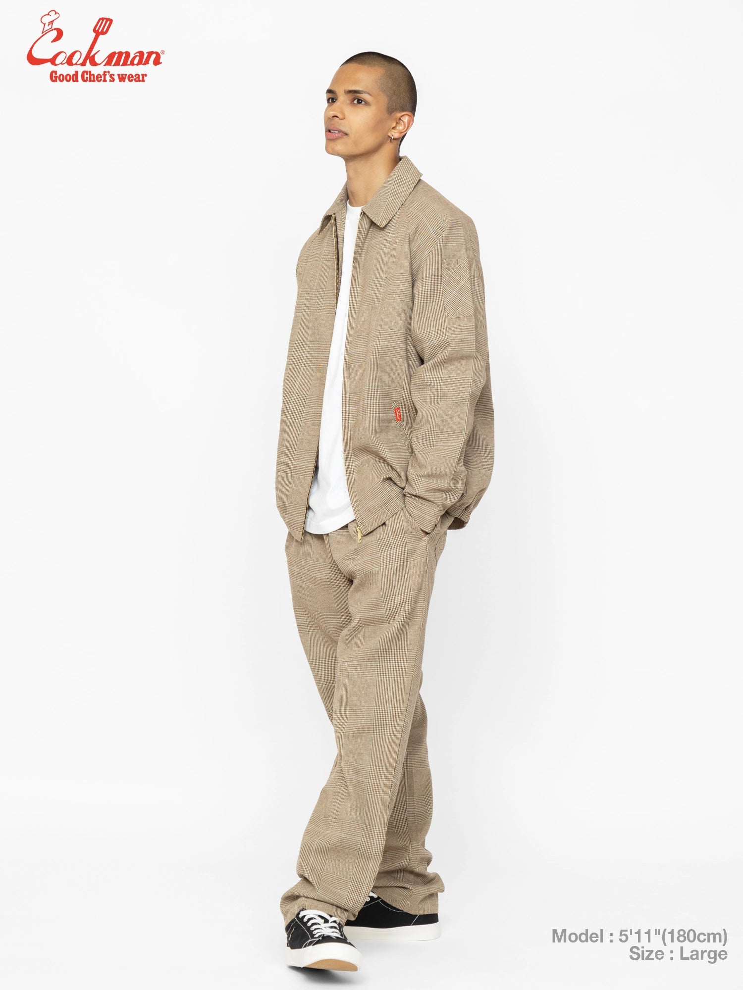 Chef Pants - Glen Check : Brown
