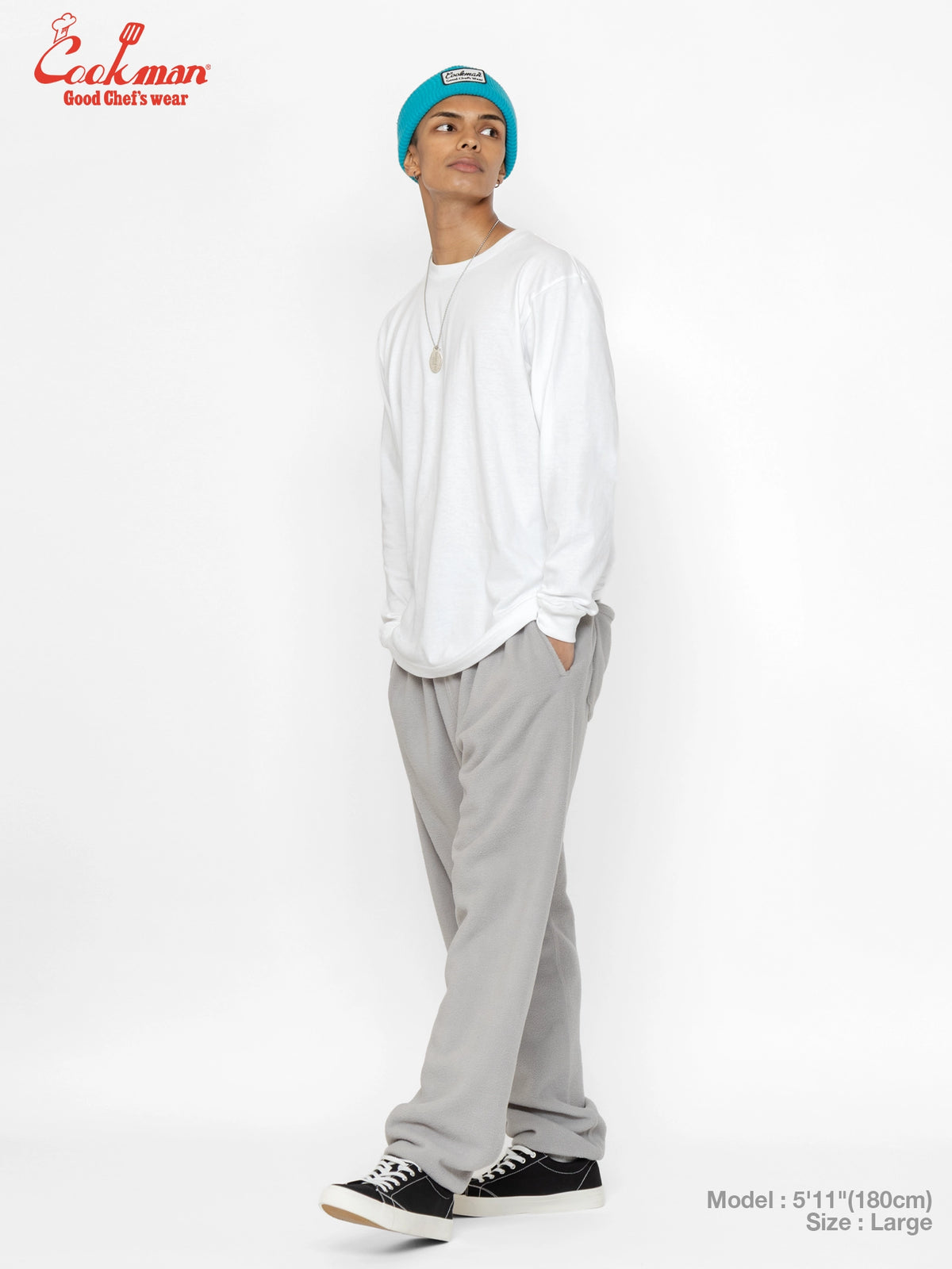 Chef Pants - Fleece : Light Gray