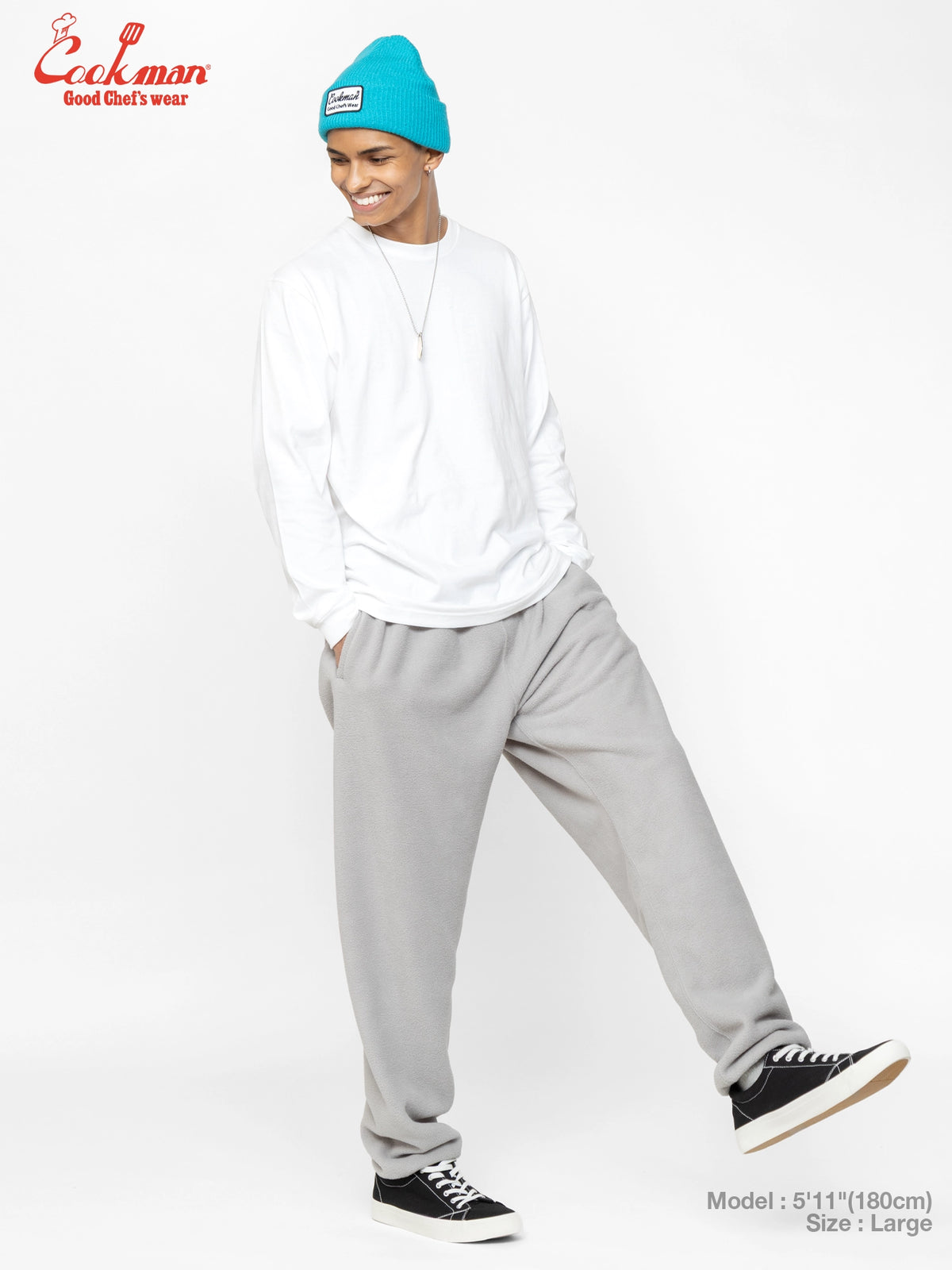 Chef Pants - Fleece : Light Gray