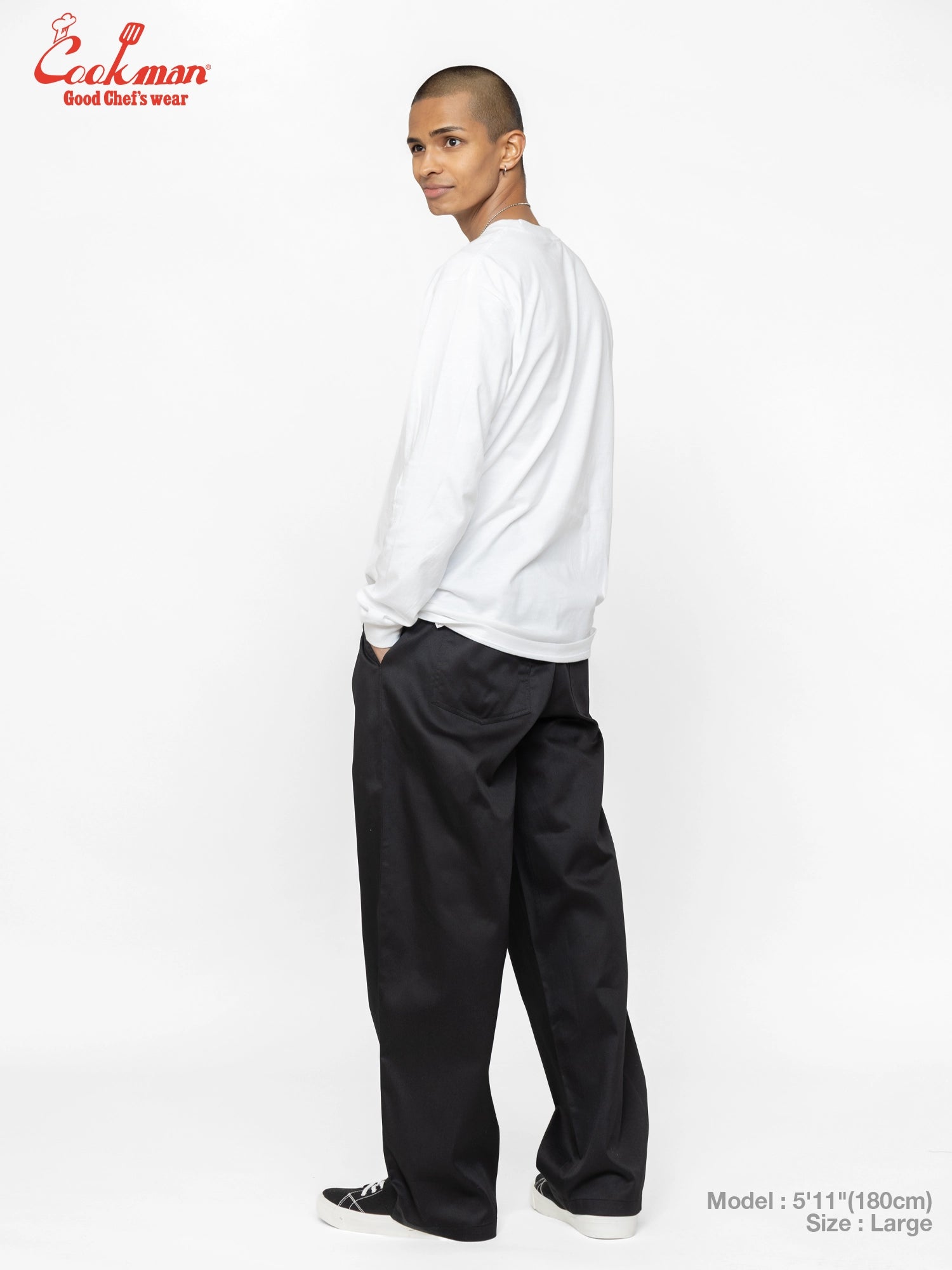 Chef Pants High-Wide - Black