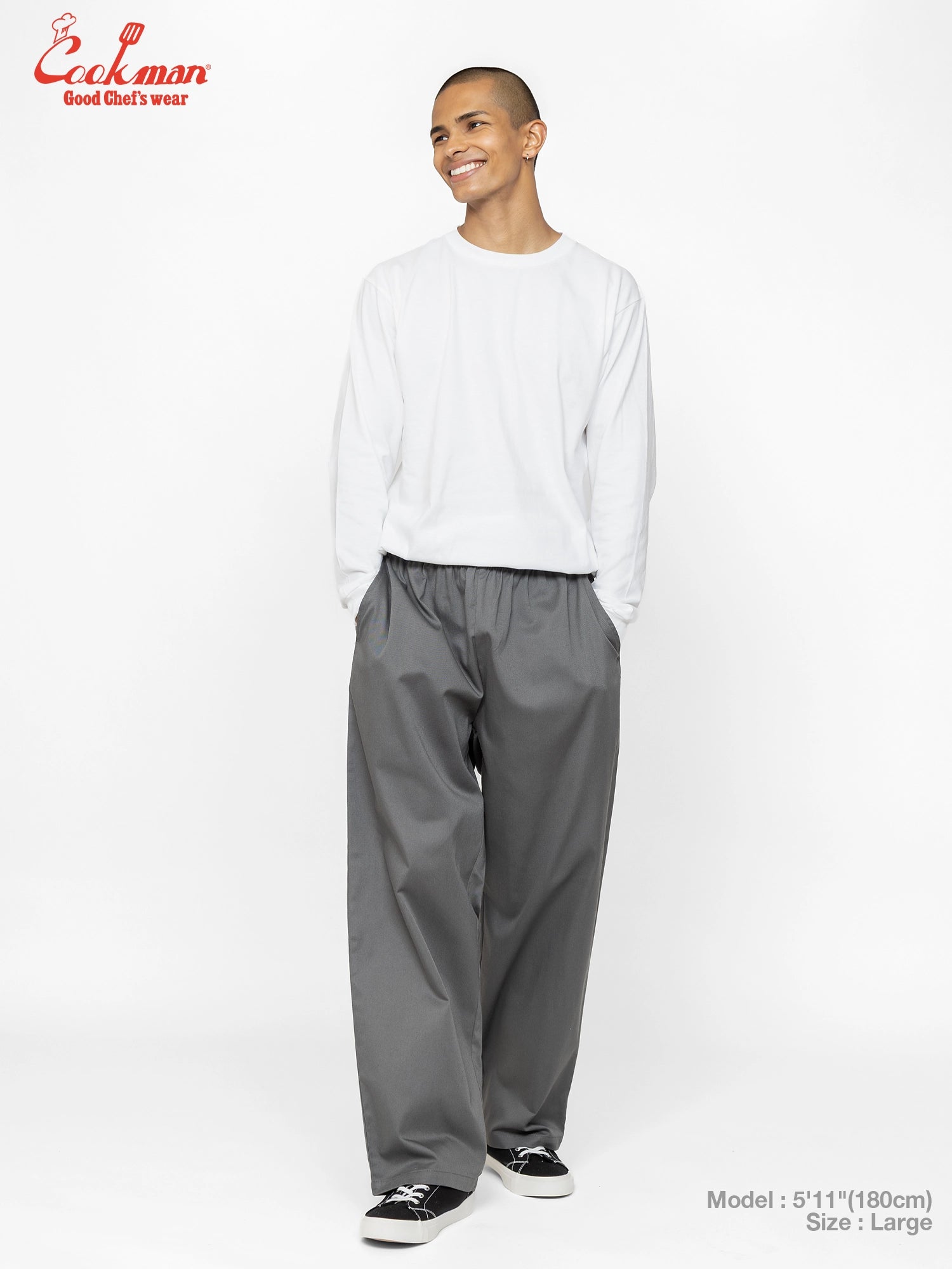 Chef Pants High-Wide - Charcoal Gray