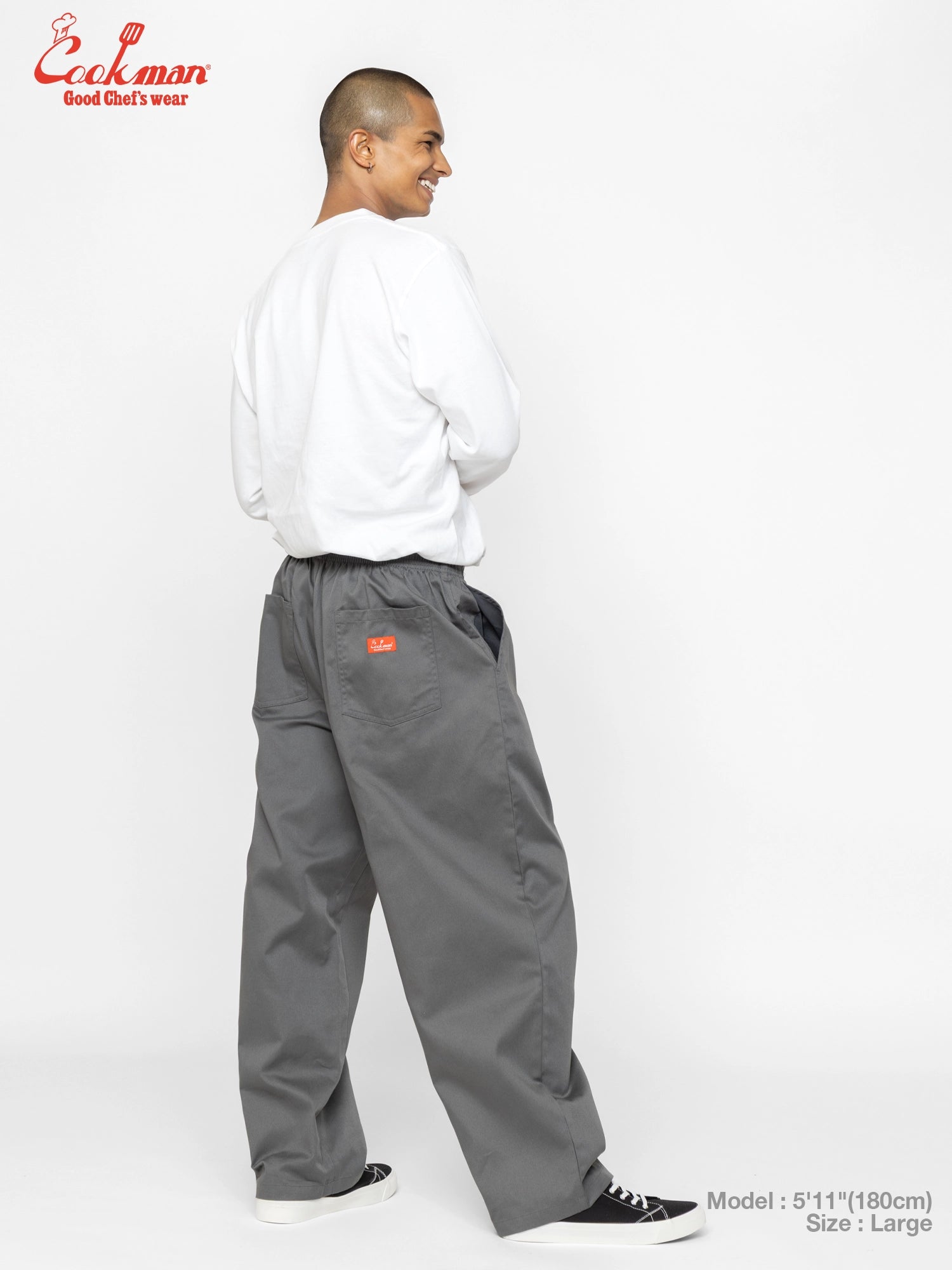 Chef Pants High-Wide - Charcoal Gray