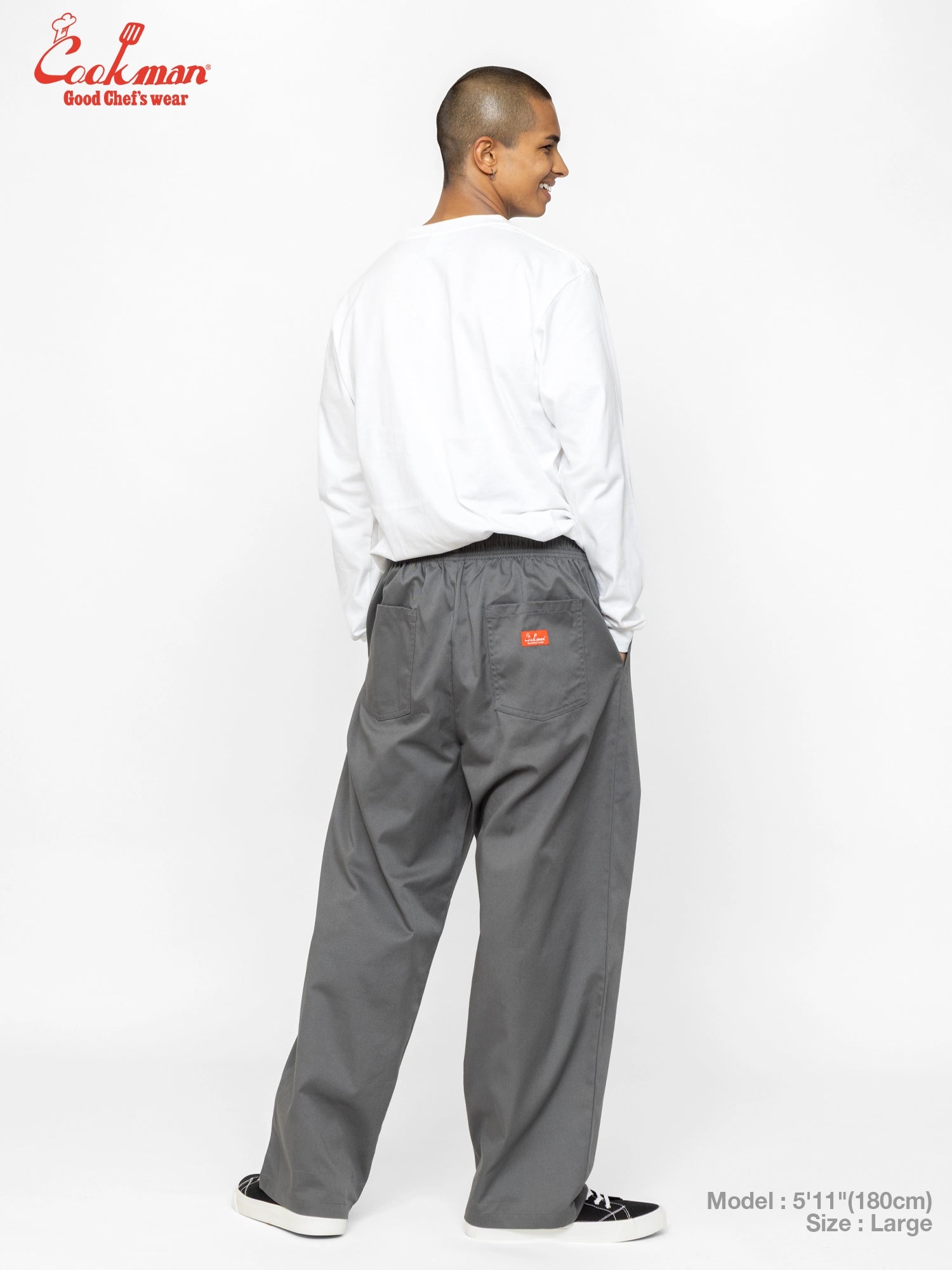 Chef Pants High-Wide - Charcoal Gray