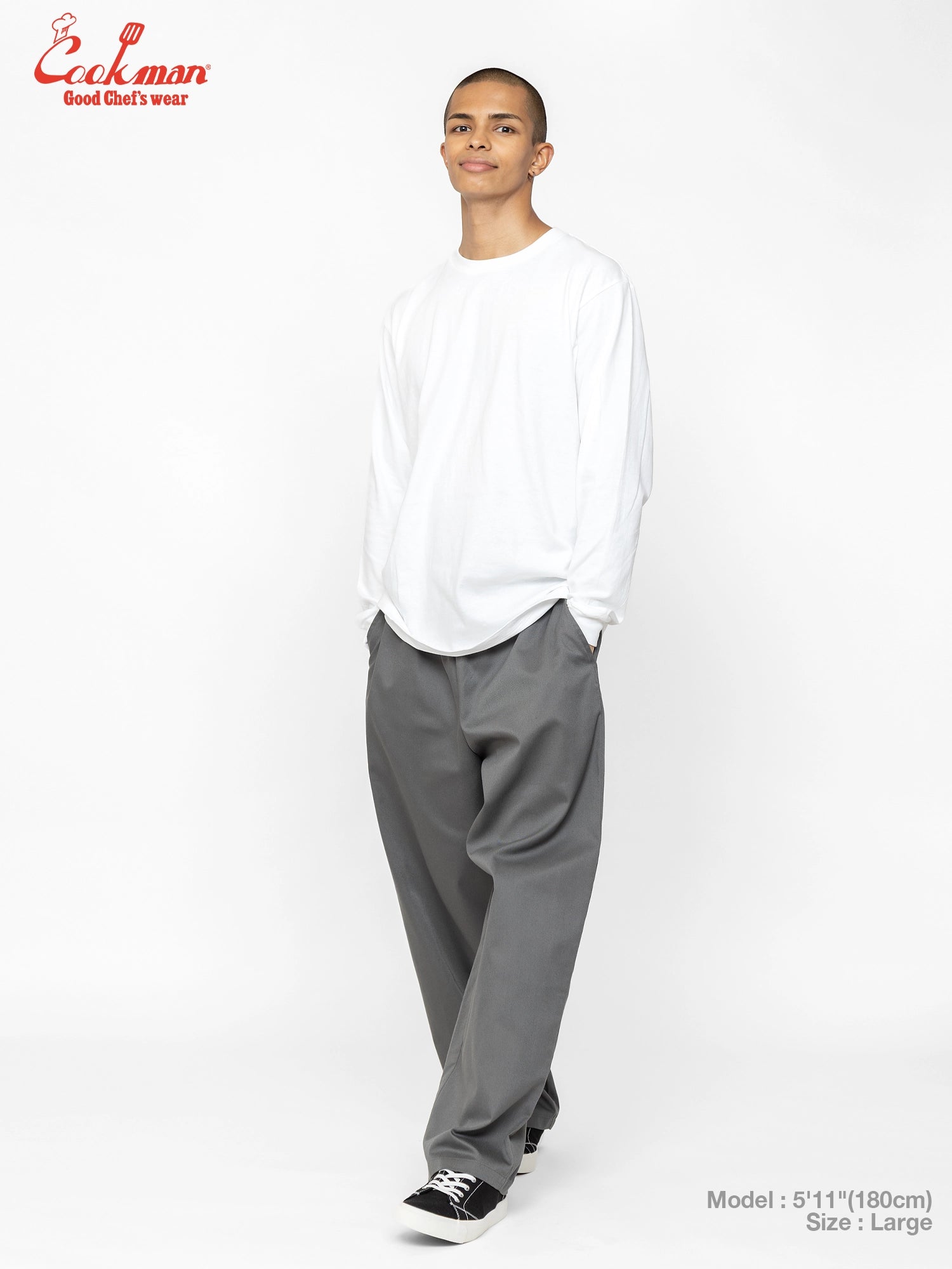 Chef Pants High-Wide - Charcoal Gray