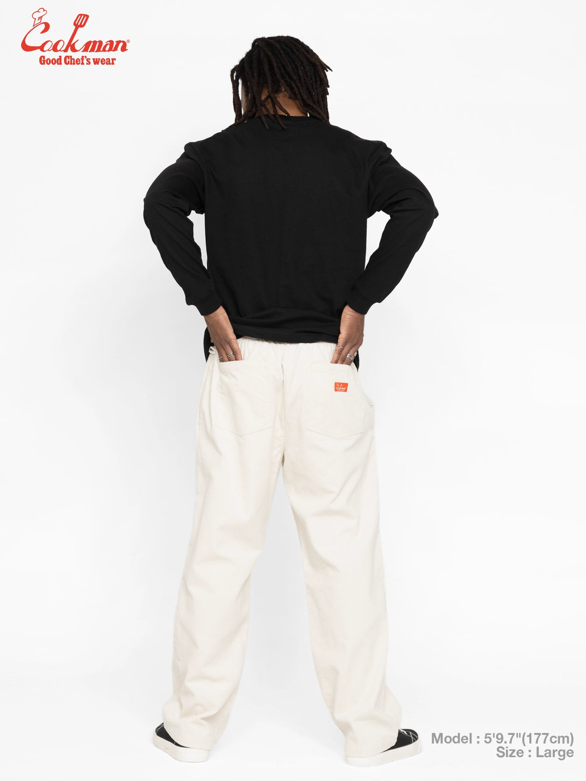 Chef Pants Semiwide - Corduroy : Cream