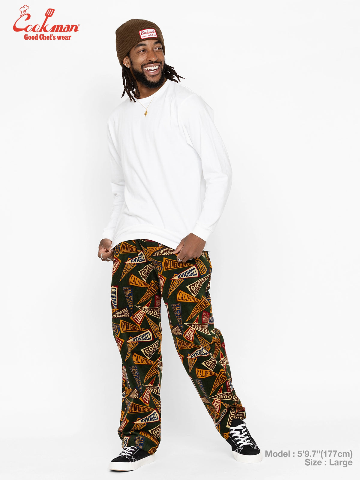Chef Pants Semiwide - Corduroy : Pennant Green