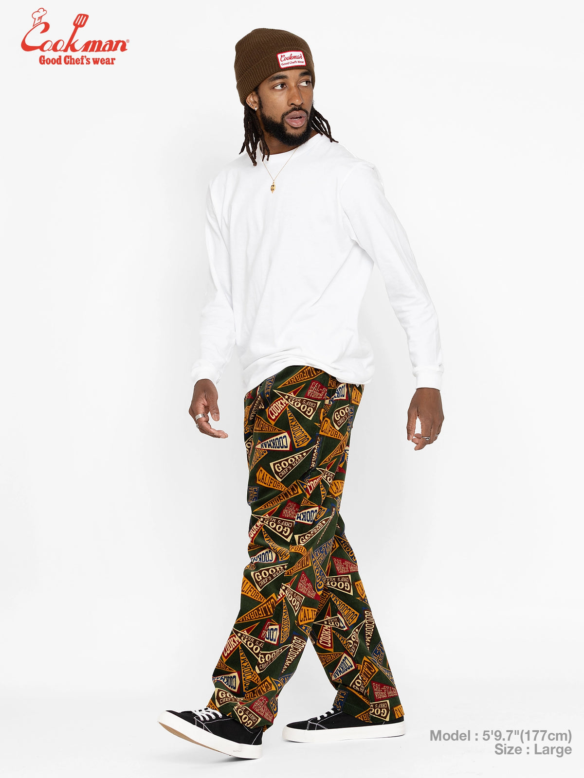 Chef Pants Semiwide - Corduroy : Pennant Green