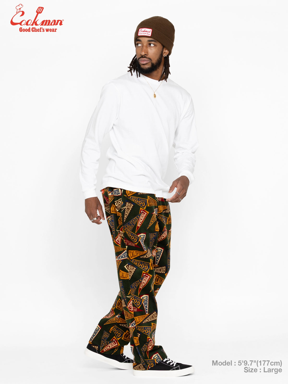 Chef Pants Semiwide - Corduroy : Pennant Green