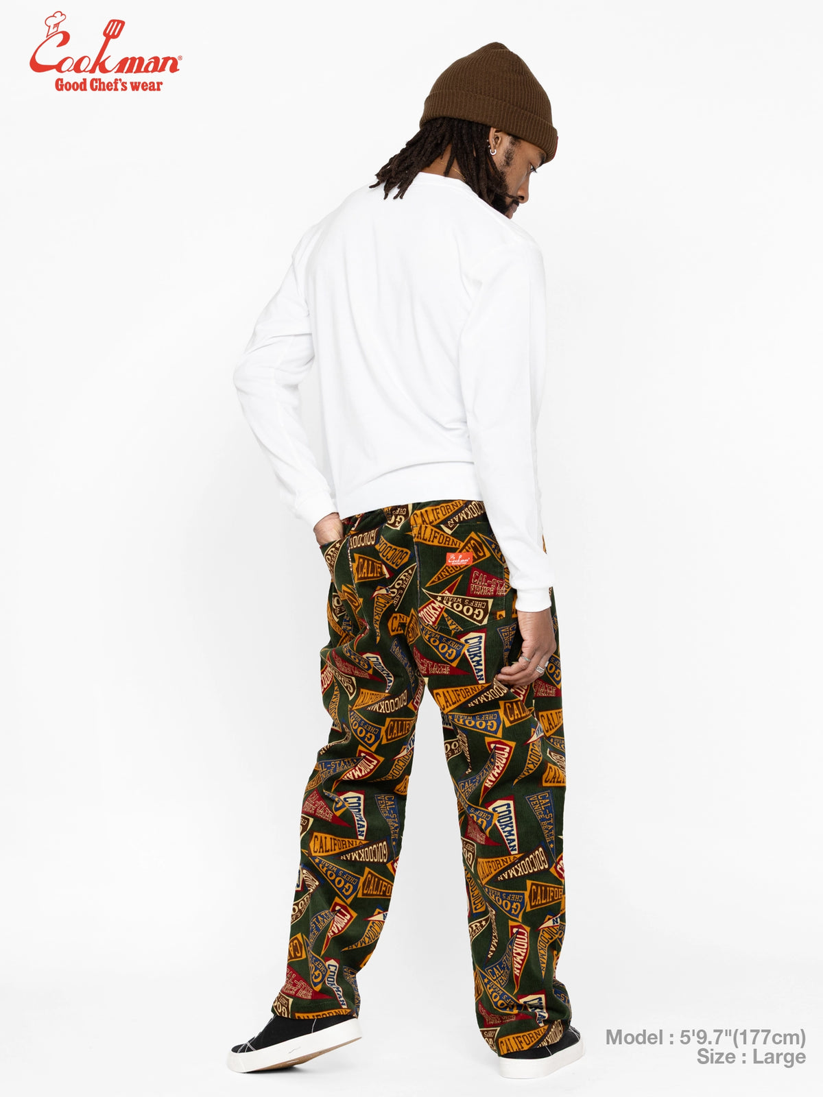 Chef Pants Semiwide - Corduroy : Pennant Green