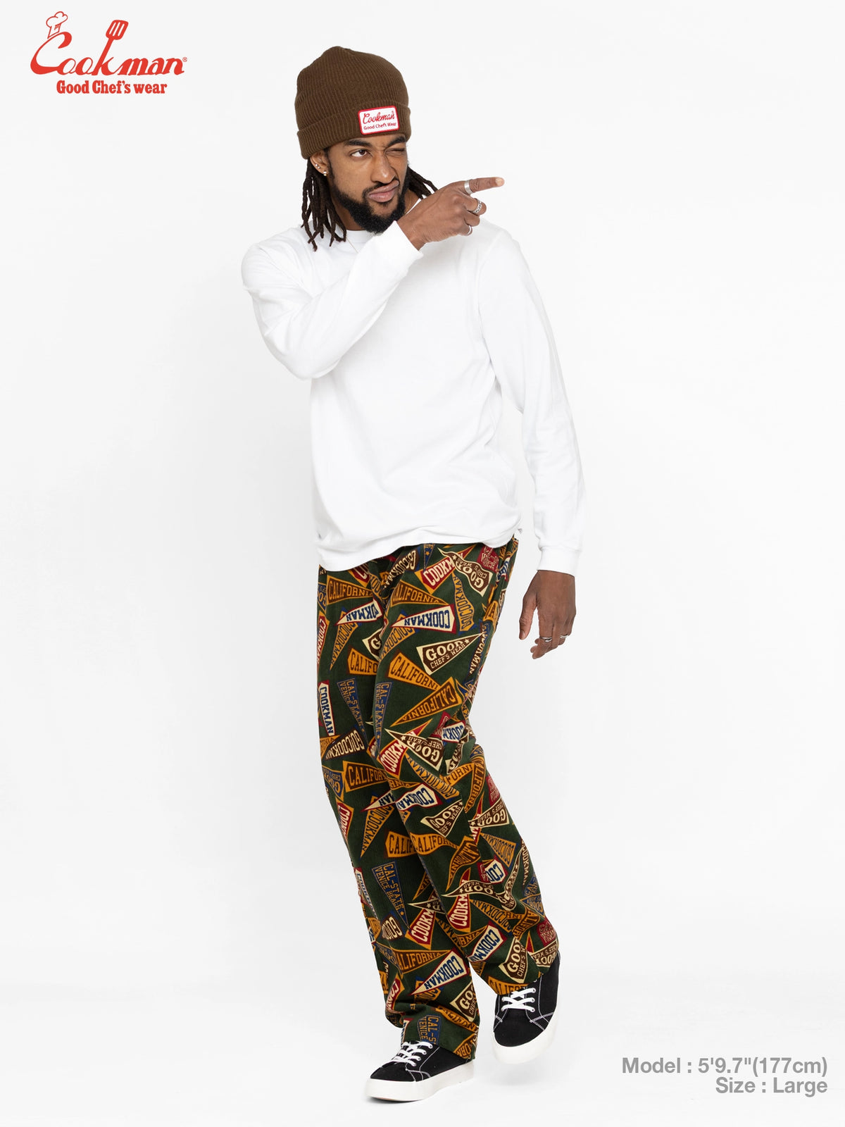 Chef Pants Semiwide - Corduroy : Pennant Green