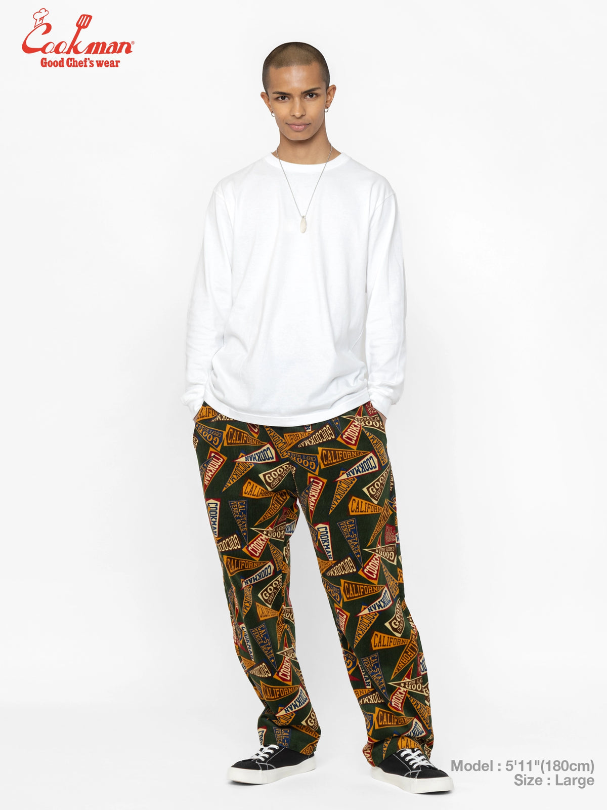 Chef Pants Semiwide - Corduroy : Pennant Green